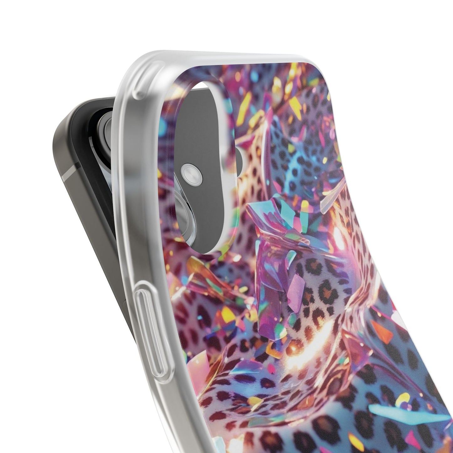 iPhone Flexi Case – Leopardenmuster
