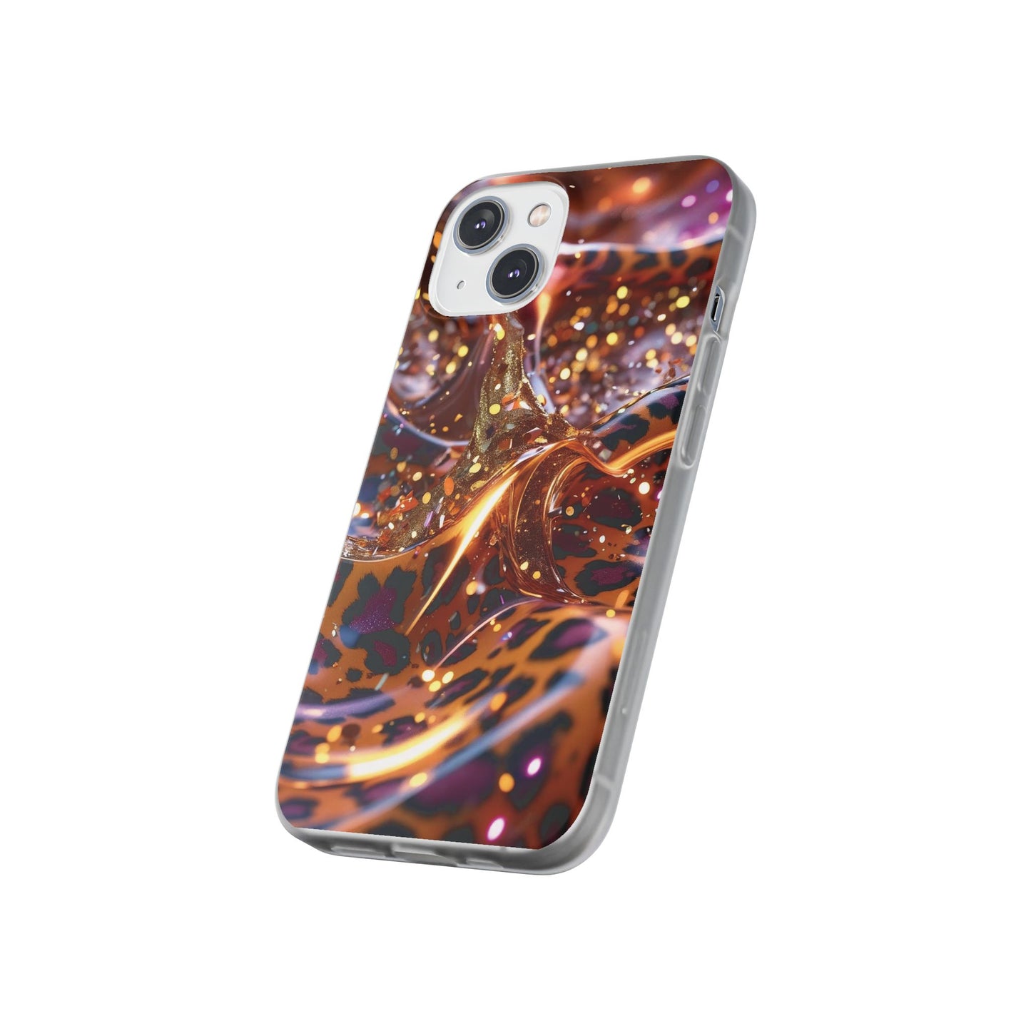 iPhone Flexi Case – Leopardenmuster