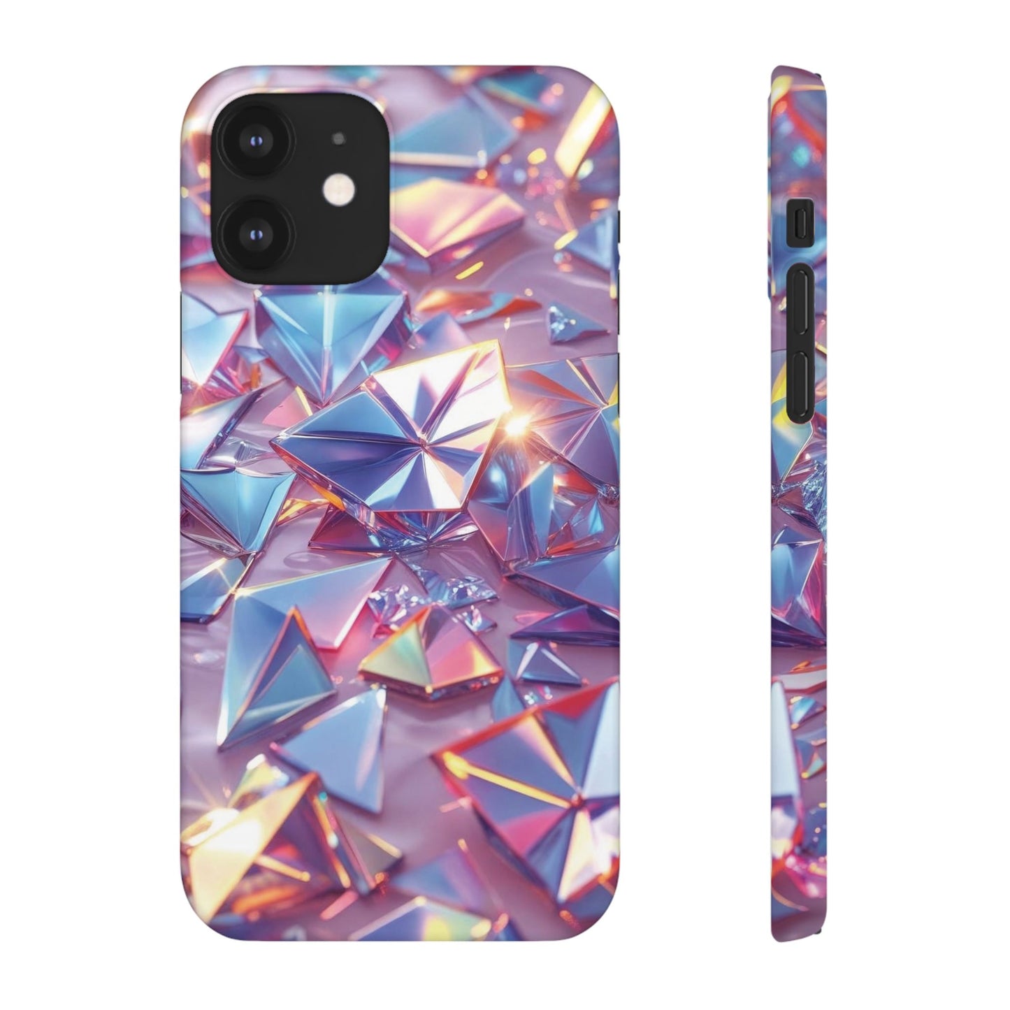 Snap Case iPhone Handyhülle – 3D-Effekt mit Diamant Design