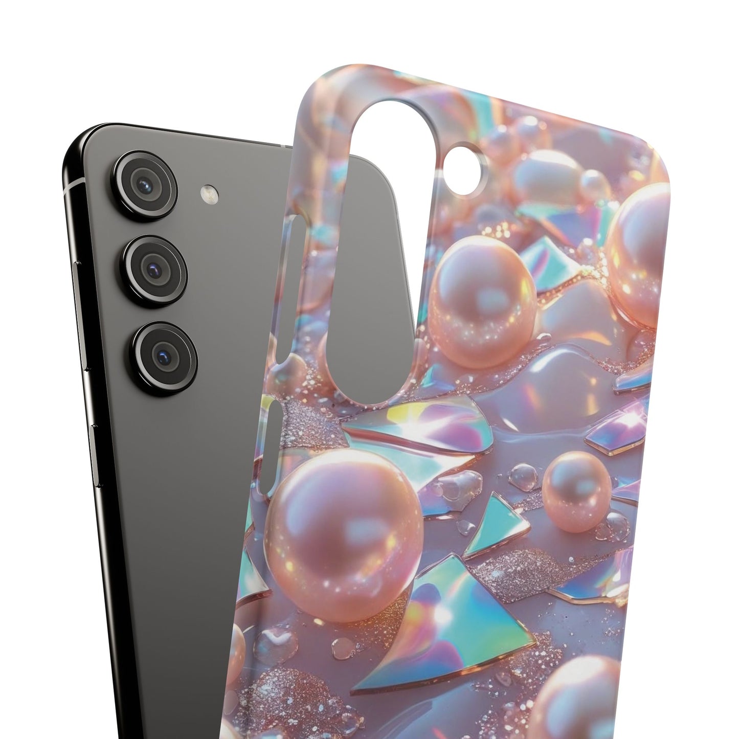 Snap Case Samsung Handyhülle – 3D Perlen Effekt