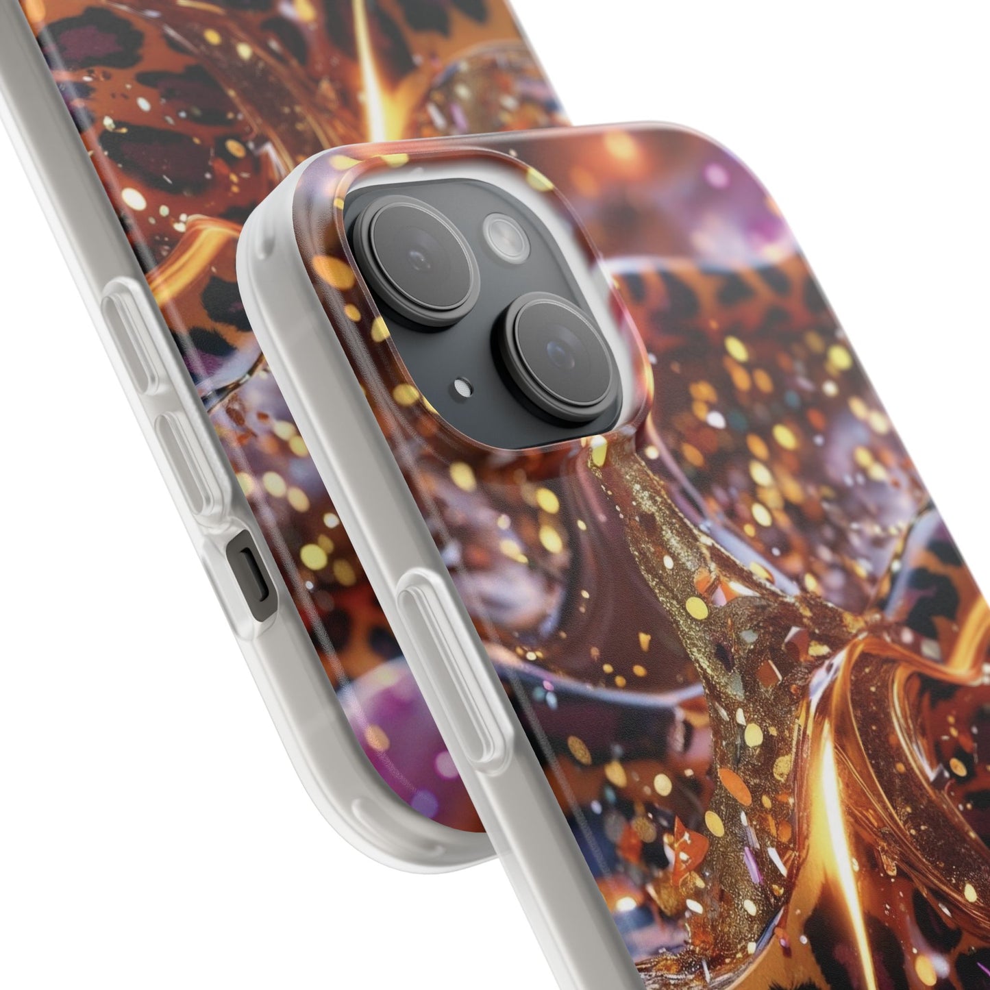 iPhone Flexi Case – Leopardenmuster
