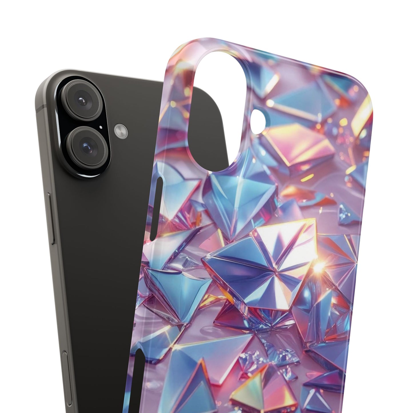 Snap Case iPhone Handyhülle – 3D-Effekt mit Diamant Design