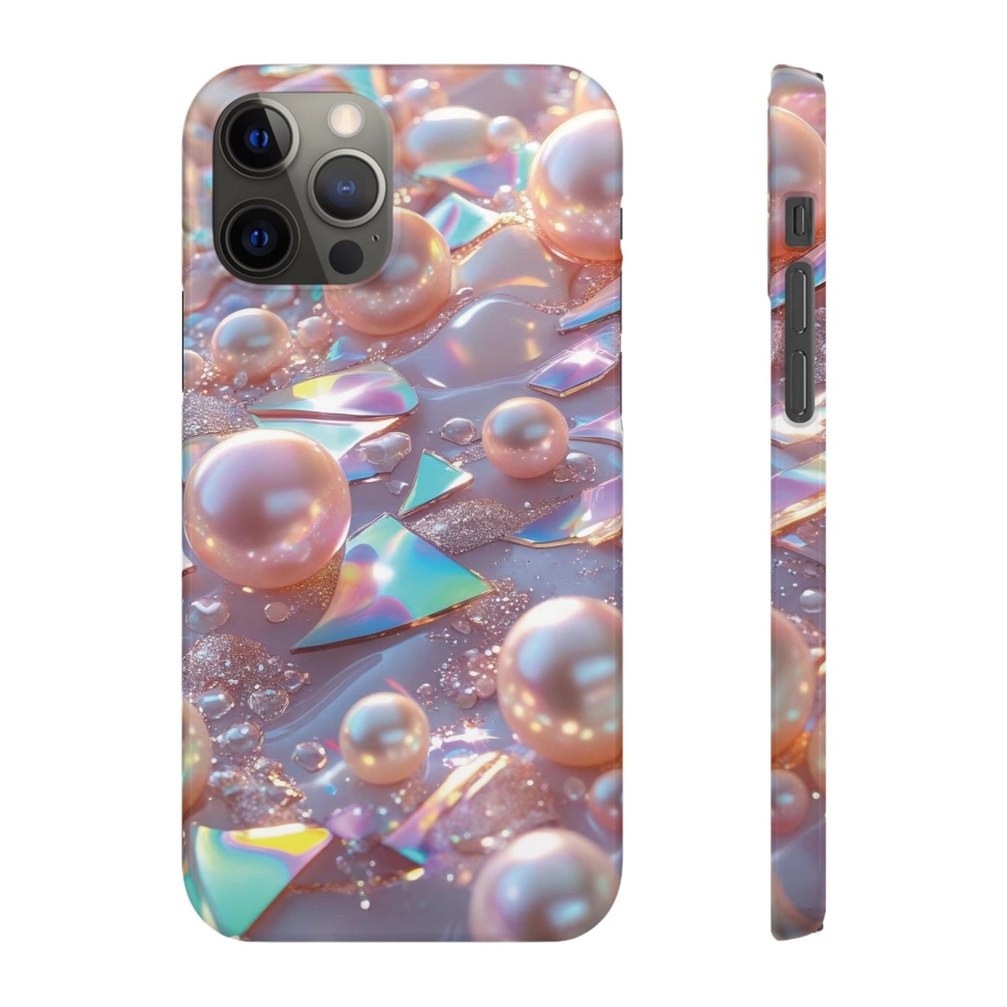Snap Case iPhone Handyhülle – 3D Perlen Effekt