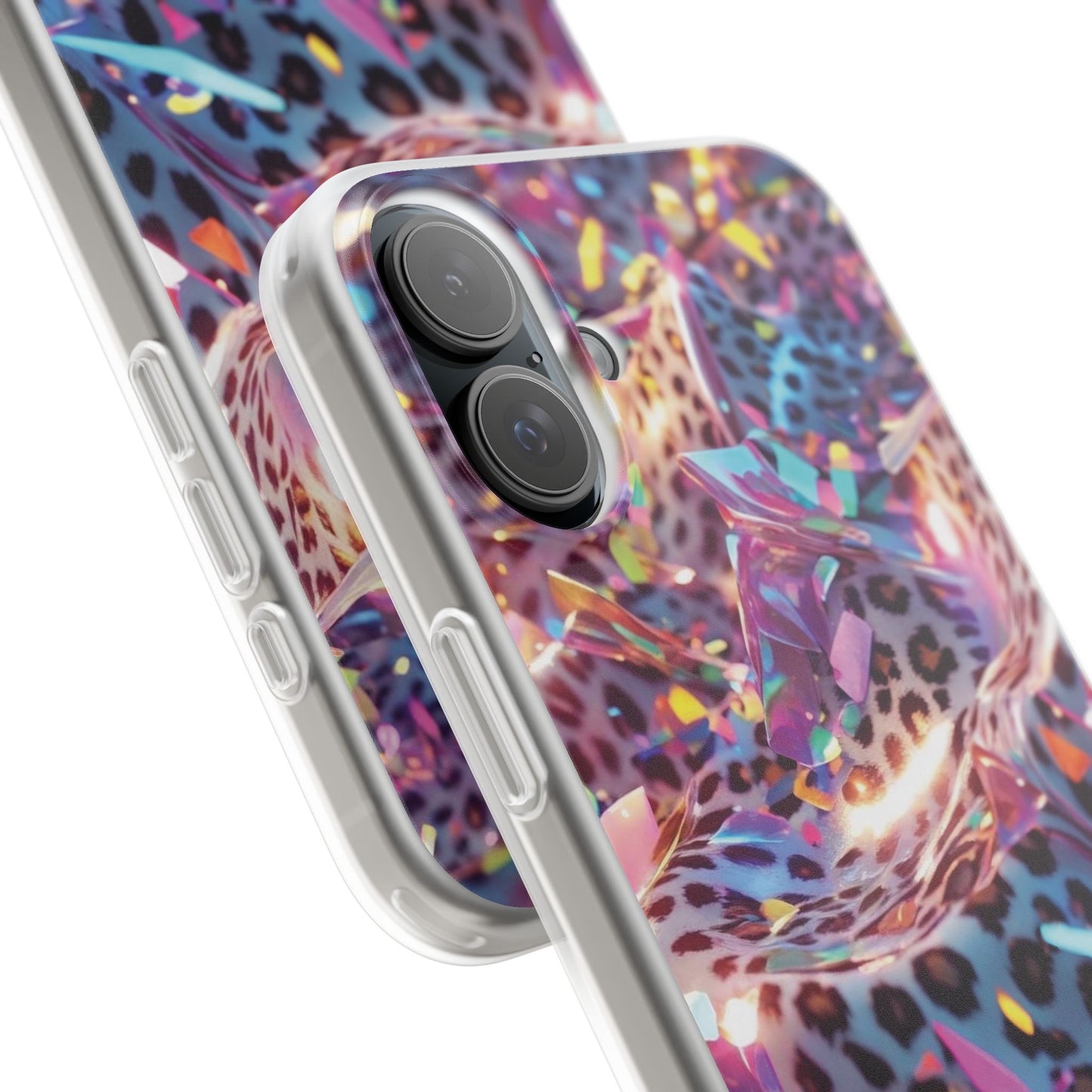 iPhone Flexi Case – Leopardenmuster