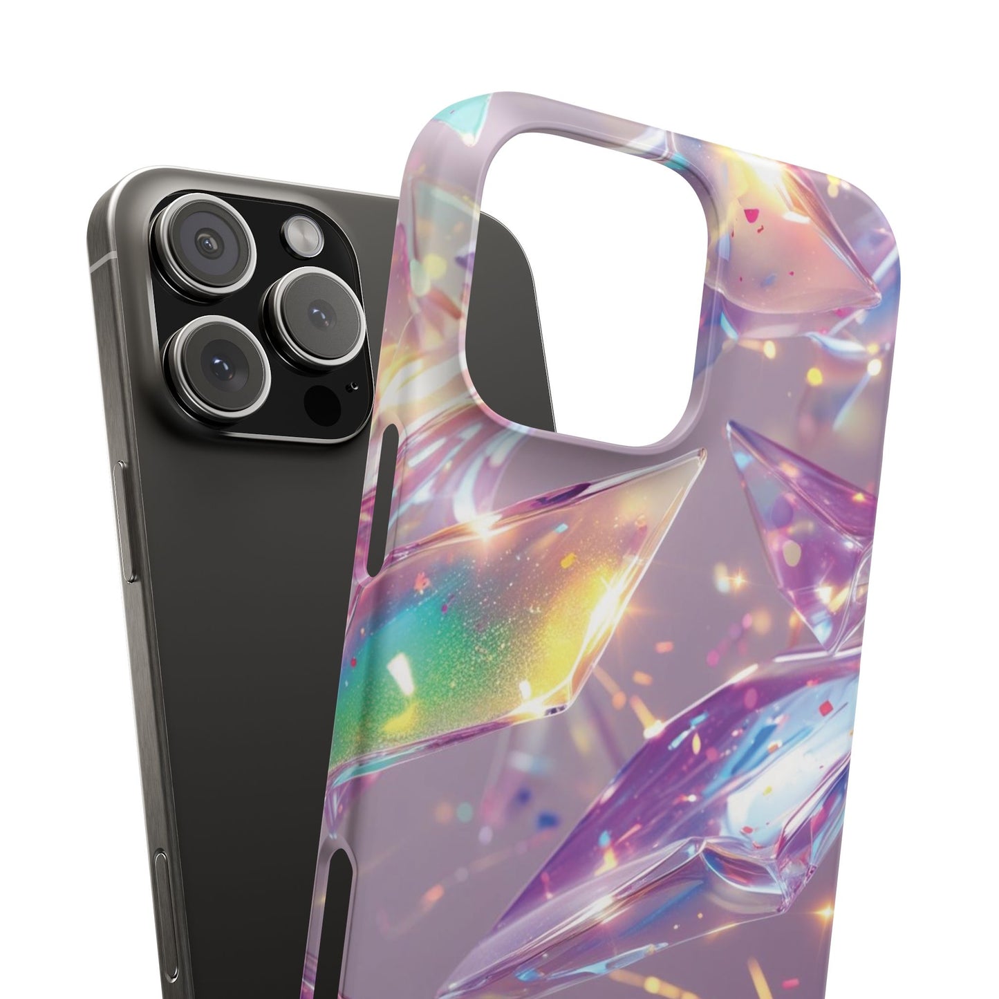 Snap Case iPhone Handyhülle – 3D-Effekt mit Diamant Design