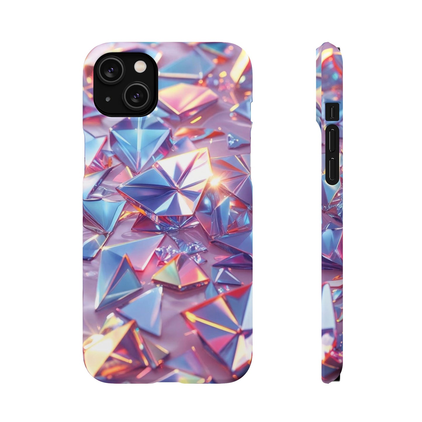 Snap Case iPhone Handyhülle – 3D-Effekt mit Diamant Design