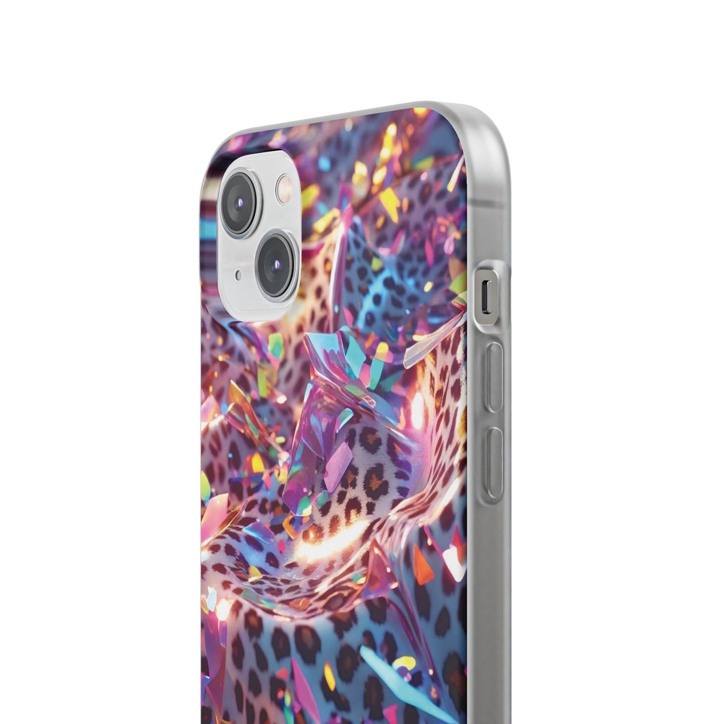 iPhone Flexi Case – Leopardenmuster