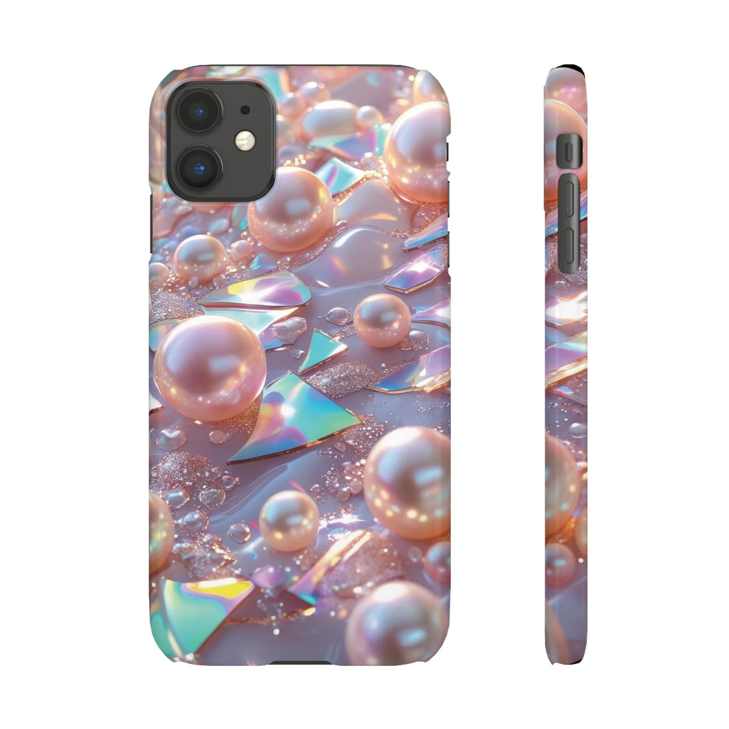 Snap Case iPhone Handyhülle – 3D Perlen Effekt