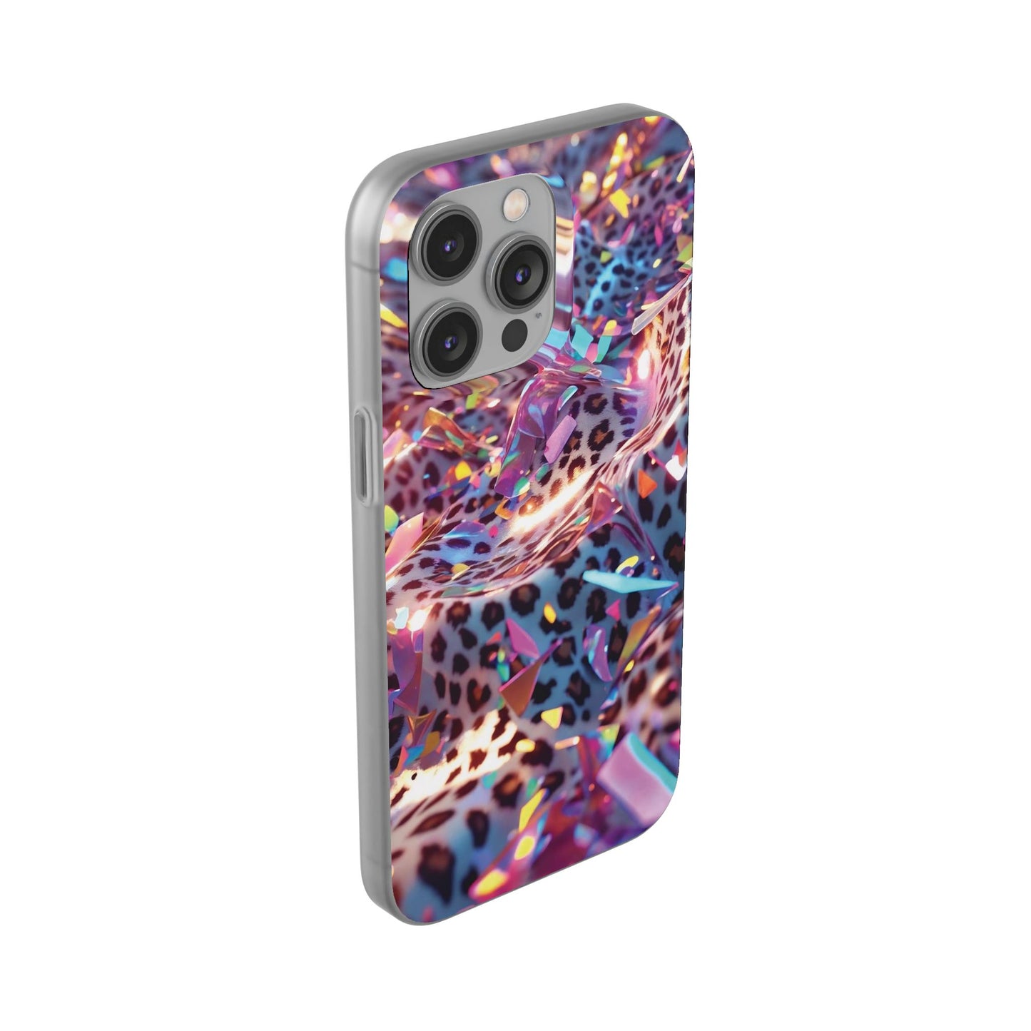iPhone Flexi Case – Leopardenmuster