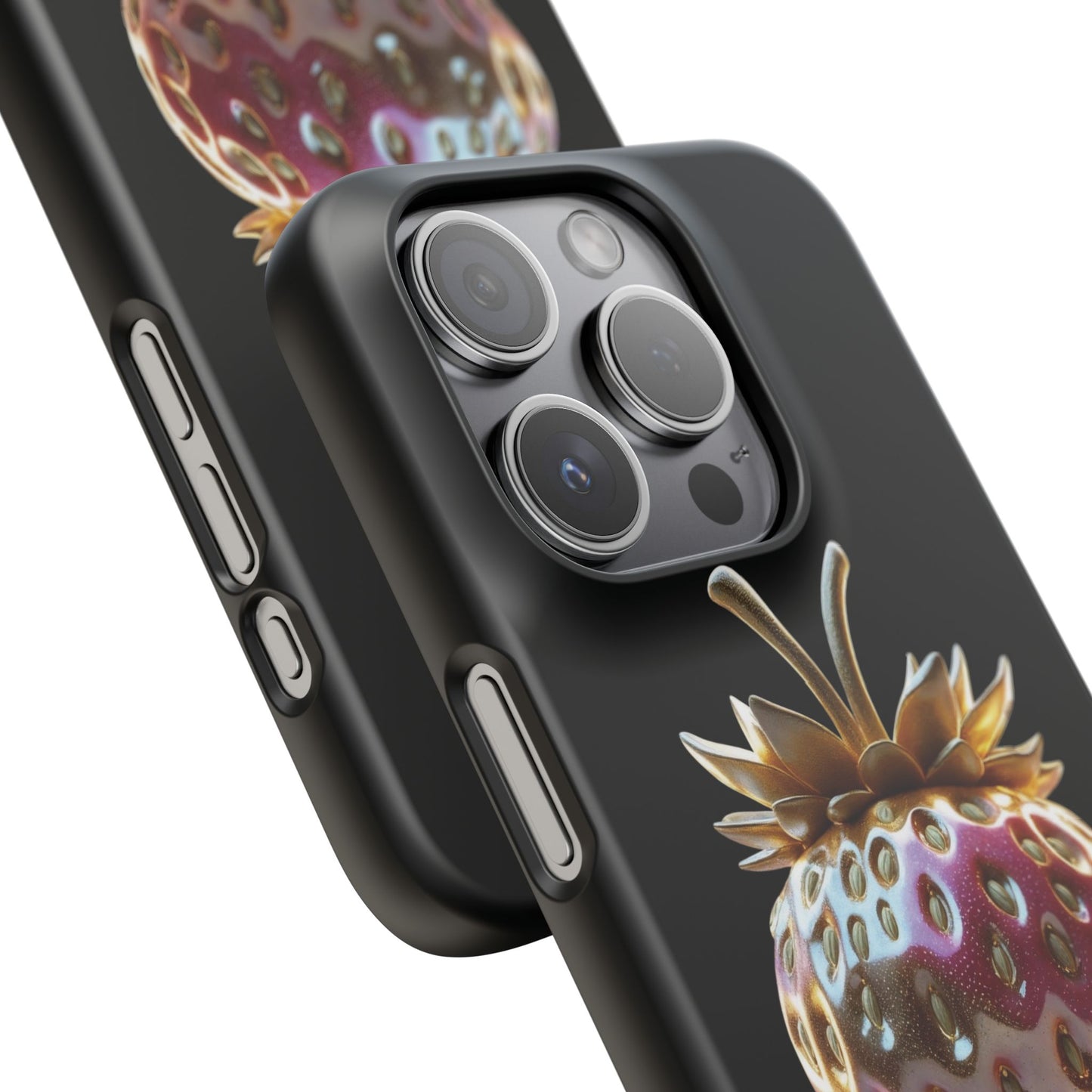 Snap Case iPhone Handyhülle - 3D Effekt Erdbeeren