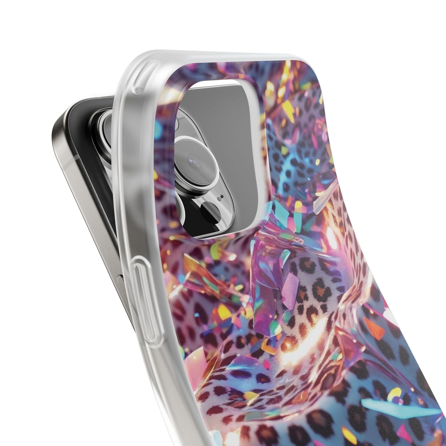 iPhone Flexi Case – Leopardenmuster