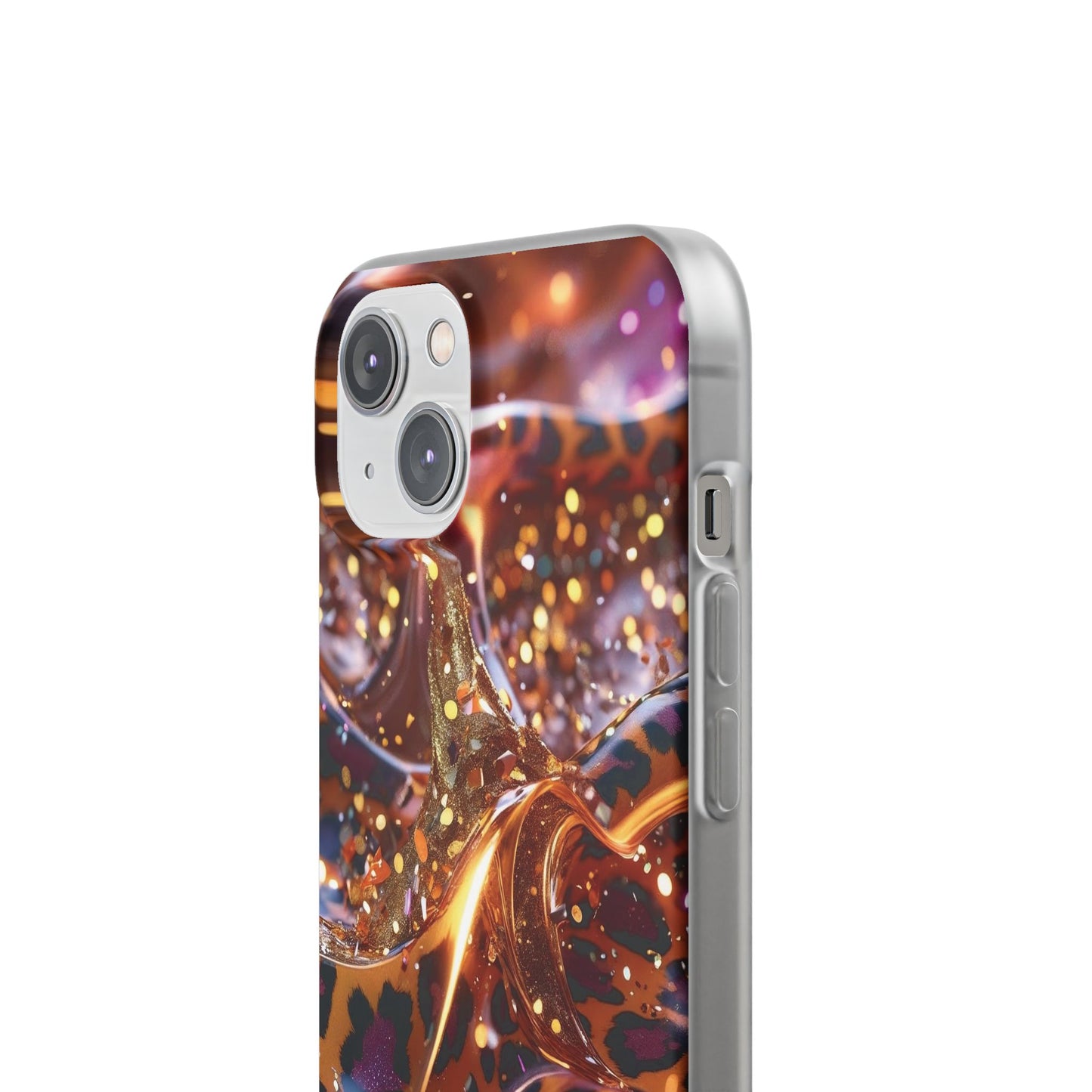 iPhone Flexi Case – Leopardenmuster