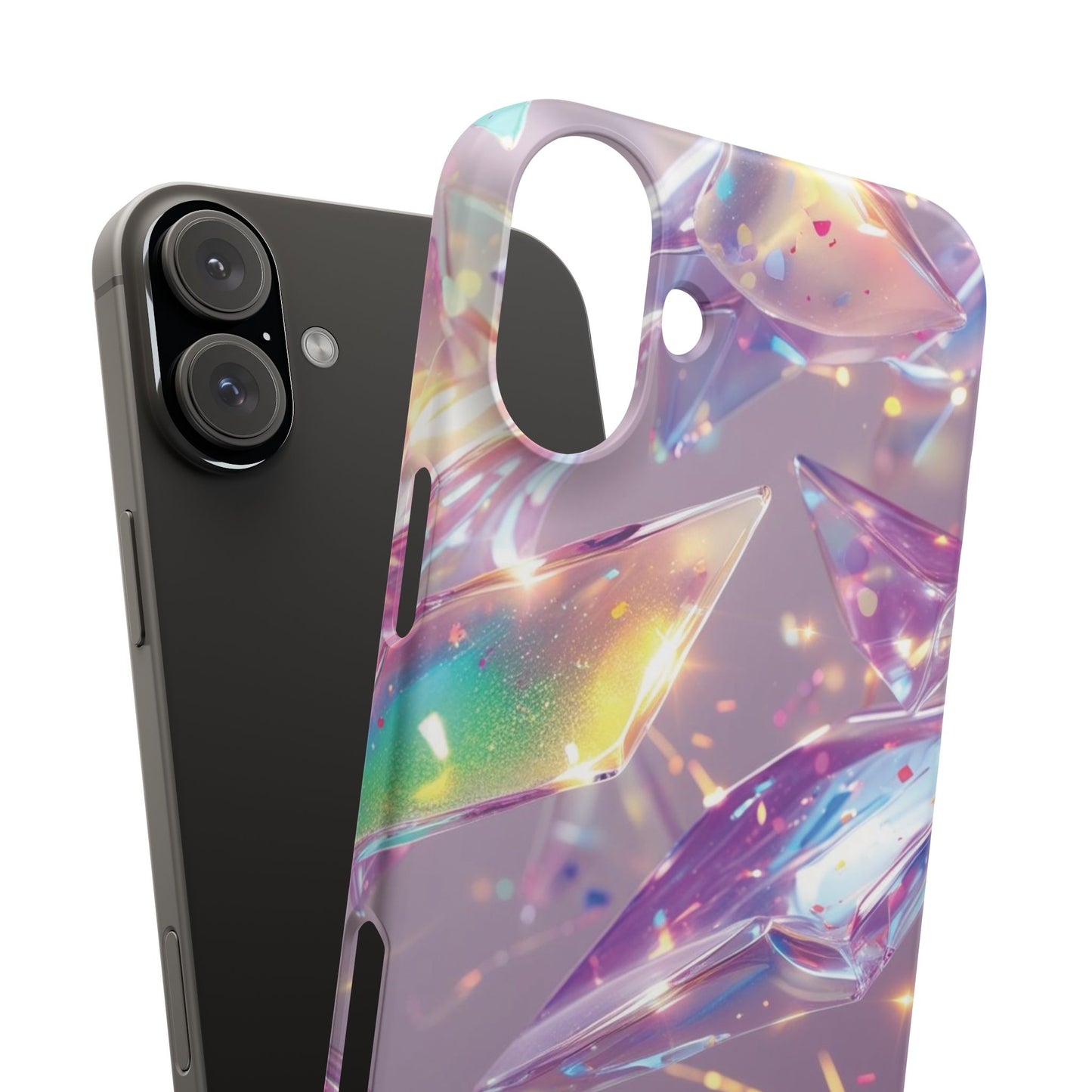 Snap Case iPhone Handyhülle – 3D-Effekt mit Diamant Design