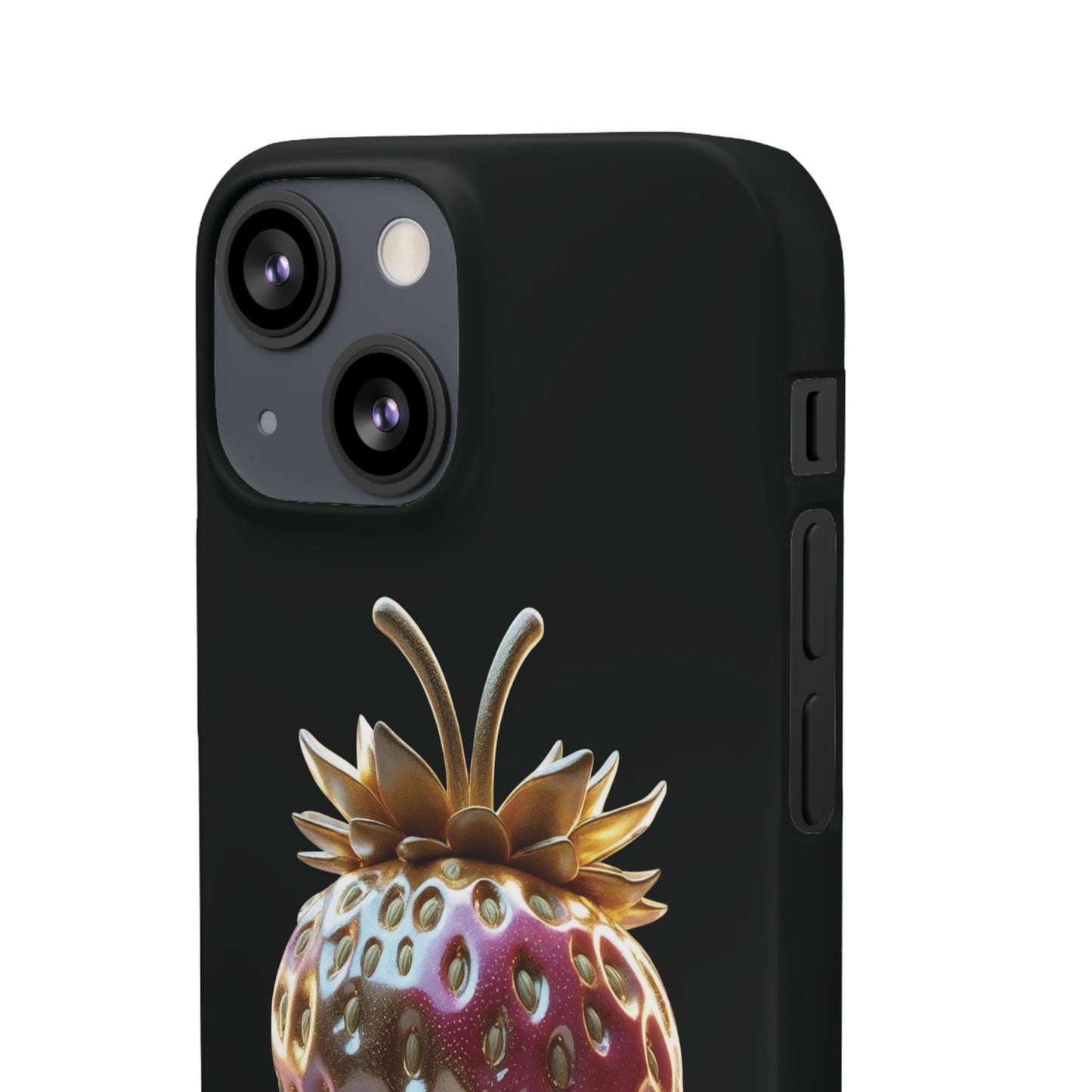Snap Case iPhone Handyhülle - 3D Effekt Erdbeeren