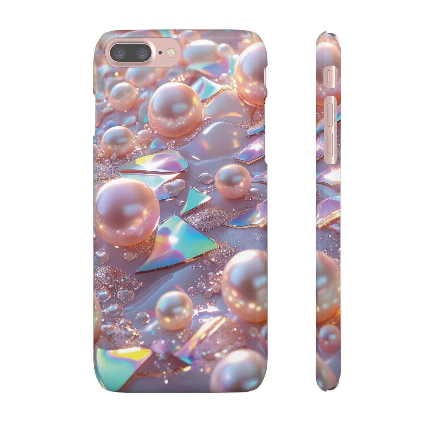 Snap Case iPhone Handyhülle – 3D Perlen Effekt