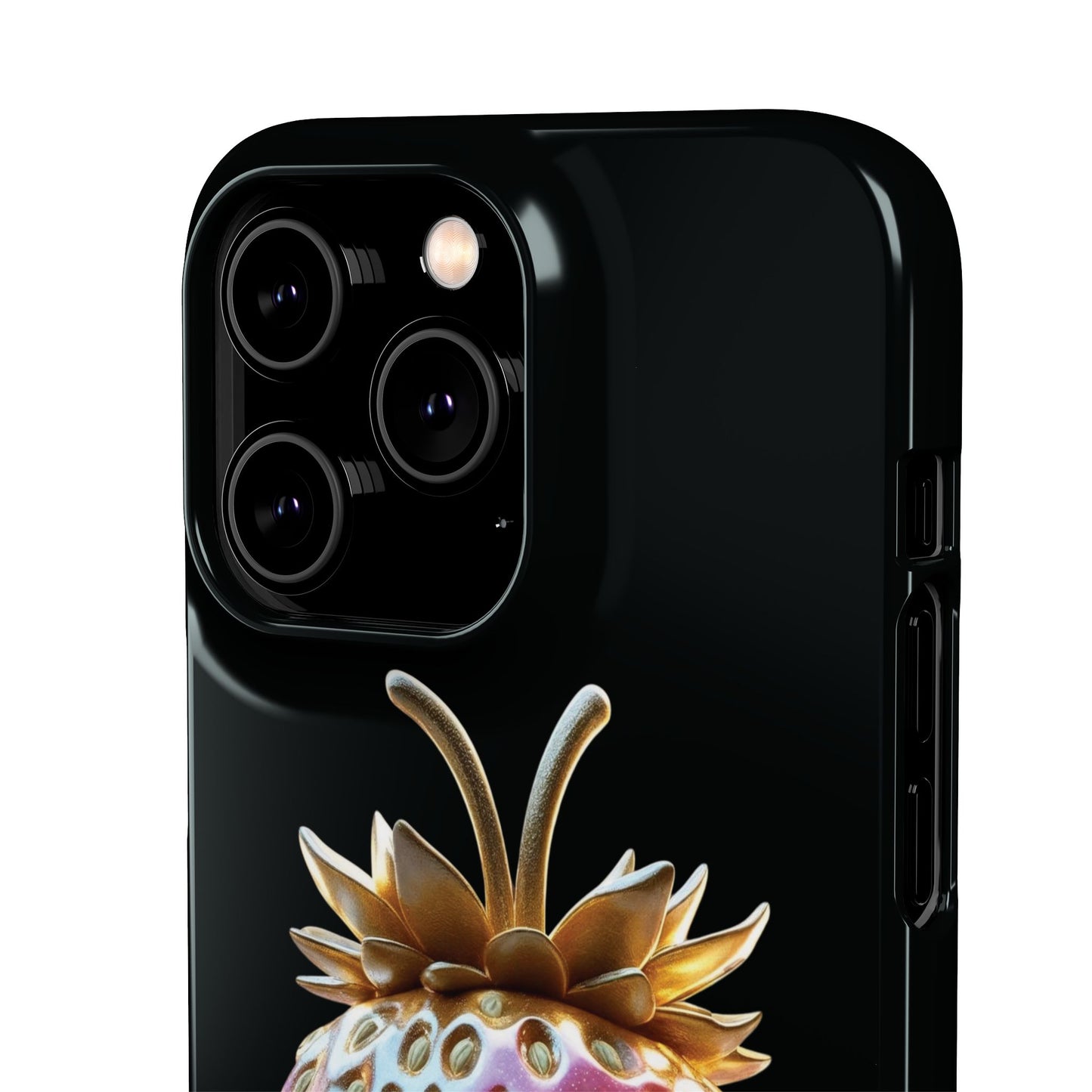 Snap Case iPhone Handyhülle - 3D Effekt Erdbeeren
