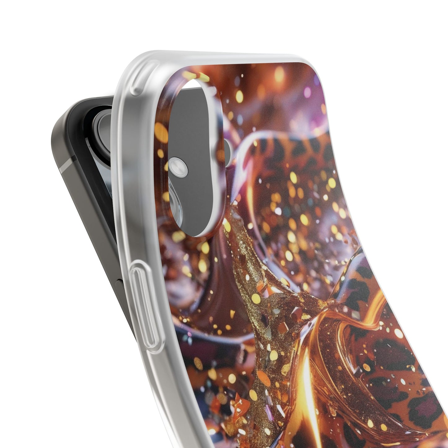 iPhone Flexi Case – Leopardenmuster