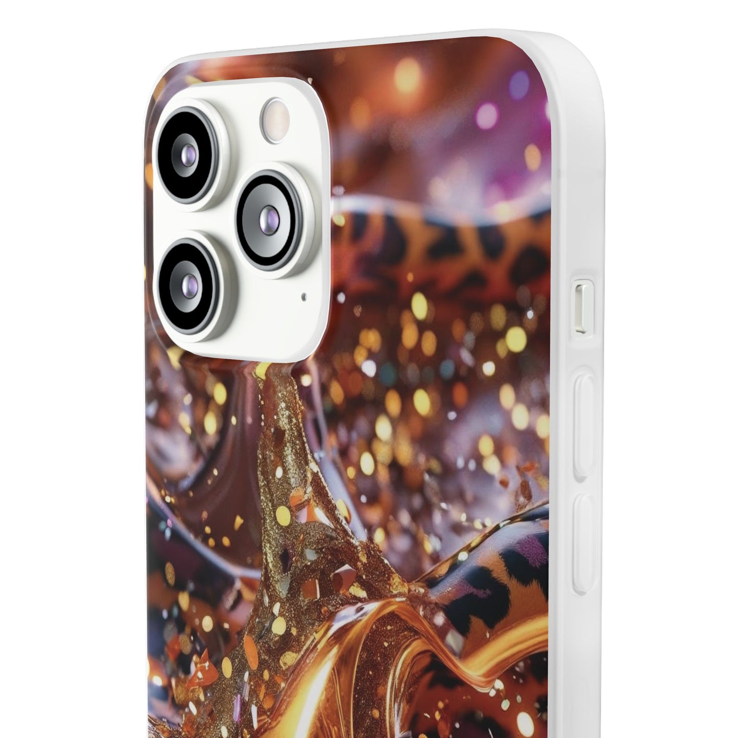 iPhone Flexi Case – Leopardenmuster
