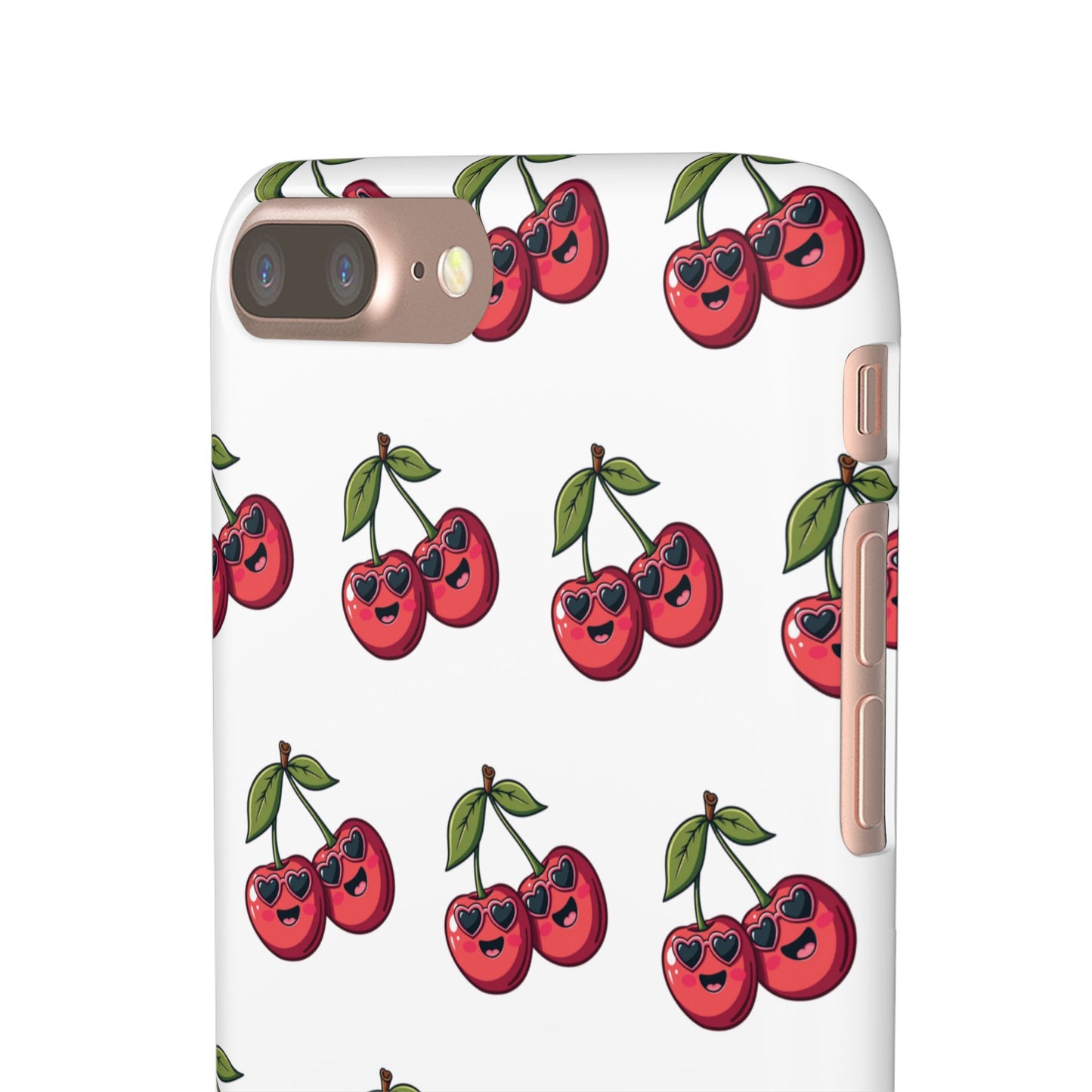 iPhone Snap Case Handyhülle Happy Cherry Design
