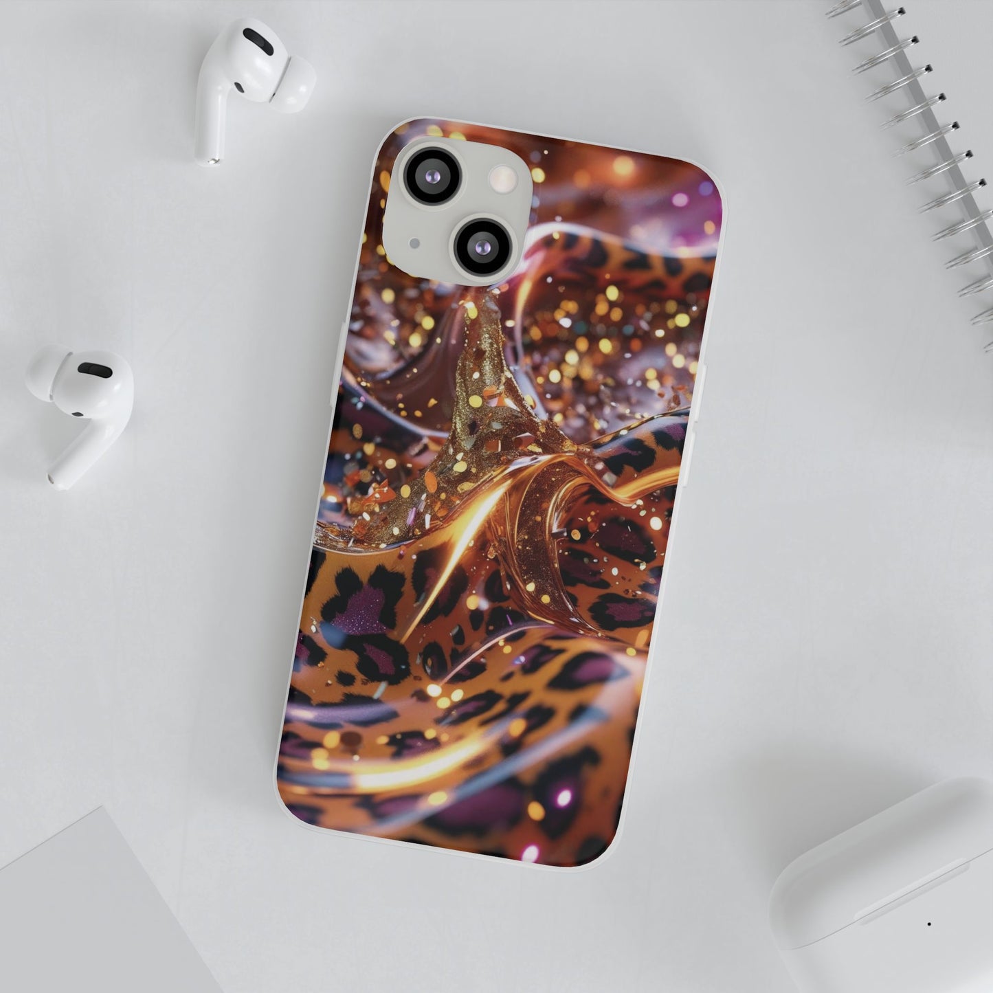 iPhone Flexi Case – Leopardenmuster