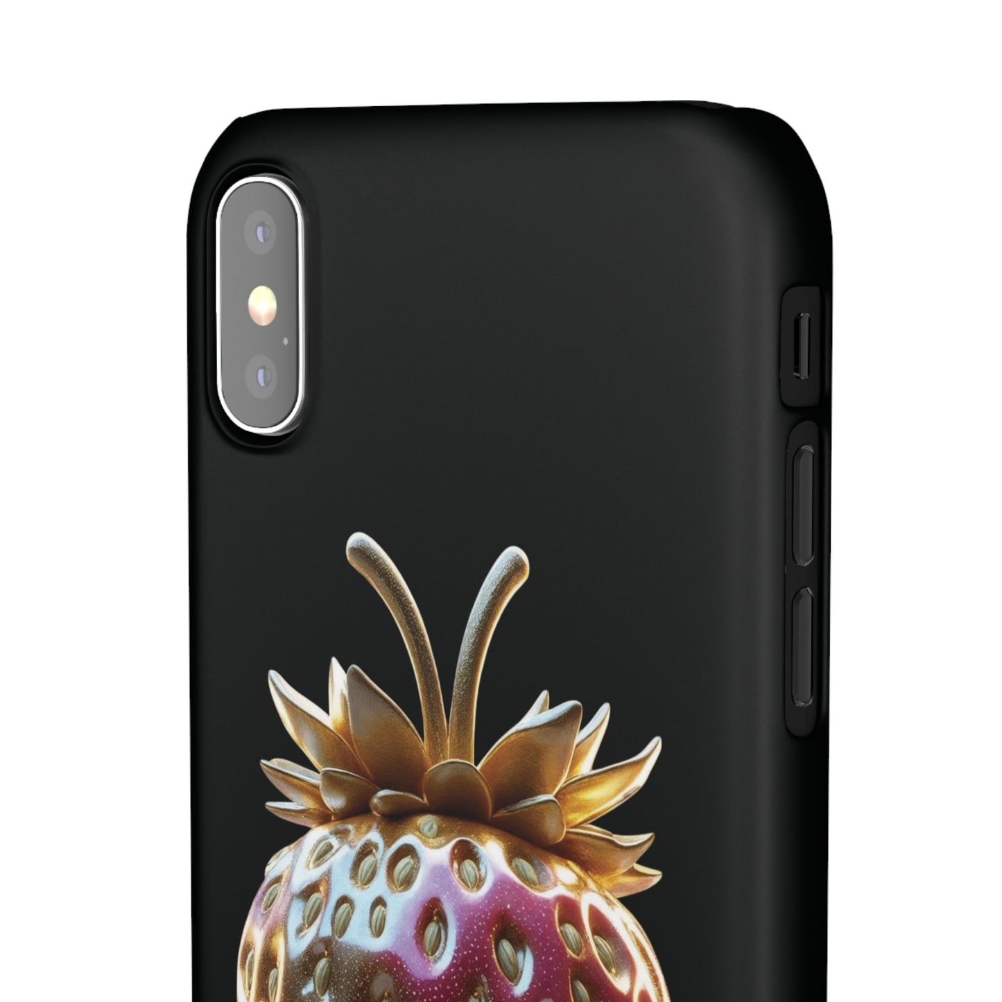Snap Case iPhone Handyhülle - 3D Effekt Erdbeeren