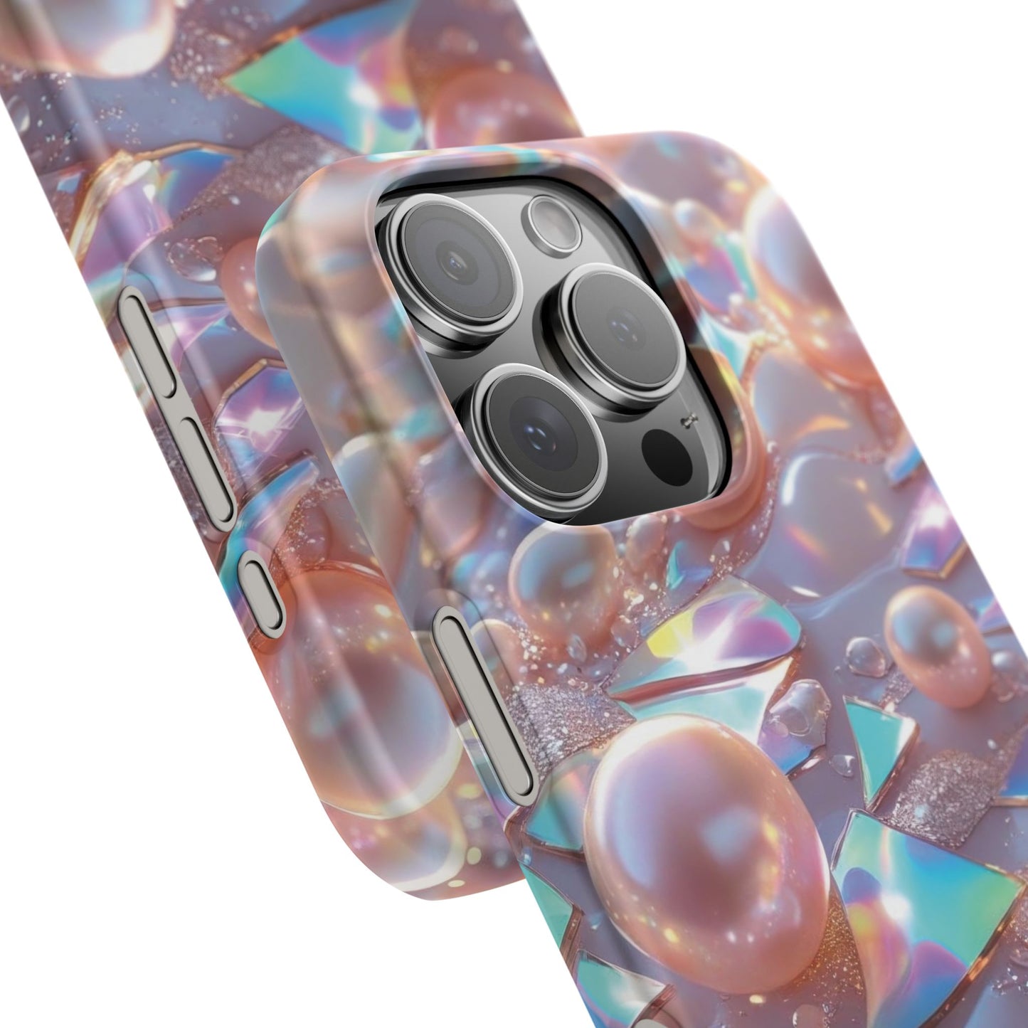 Snap Case iPhone Handyhülle – 3D Perlen Effekt