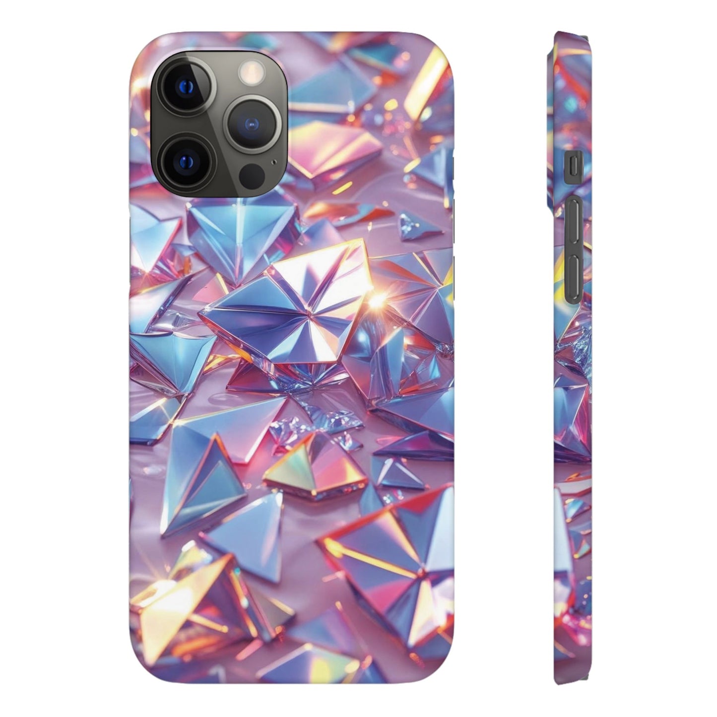 Snap Case iPhone Handyhülle – 3D-Effekt mit Diamant Design