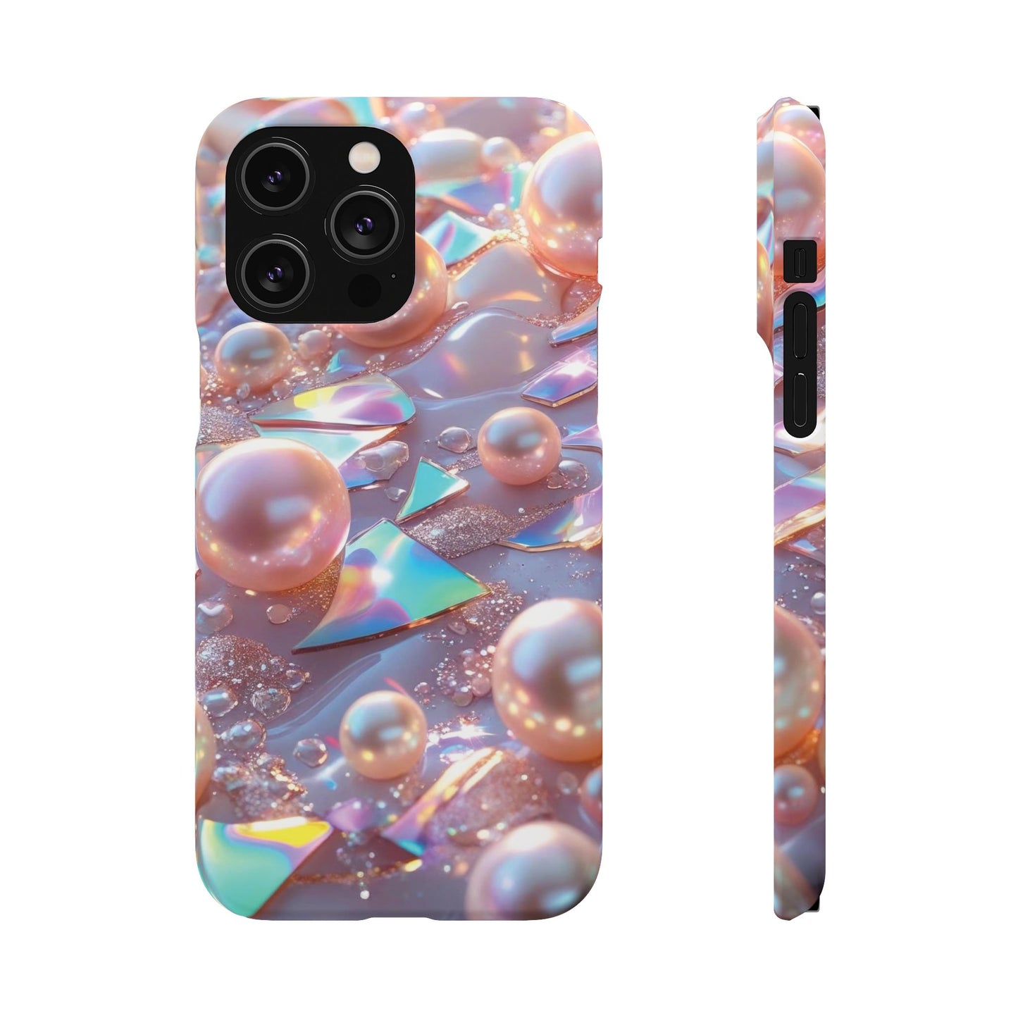 Snap Case iPhone Handyhülle – 3D Perlen Effekt