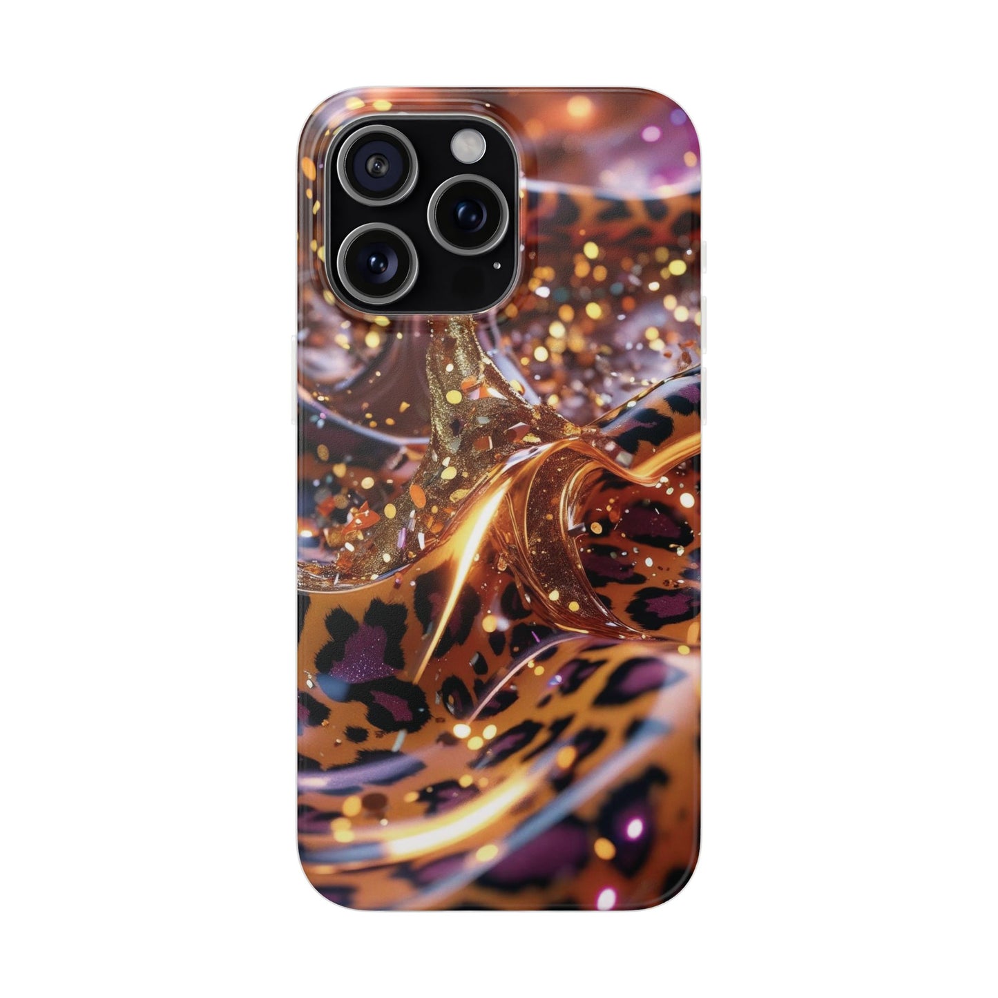 iPhone Flexi Case – Leopardenmuster