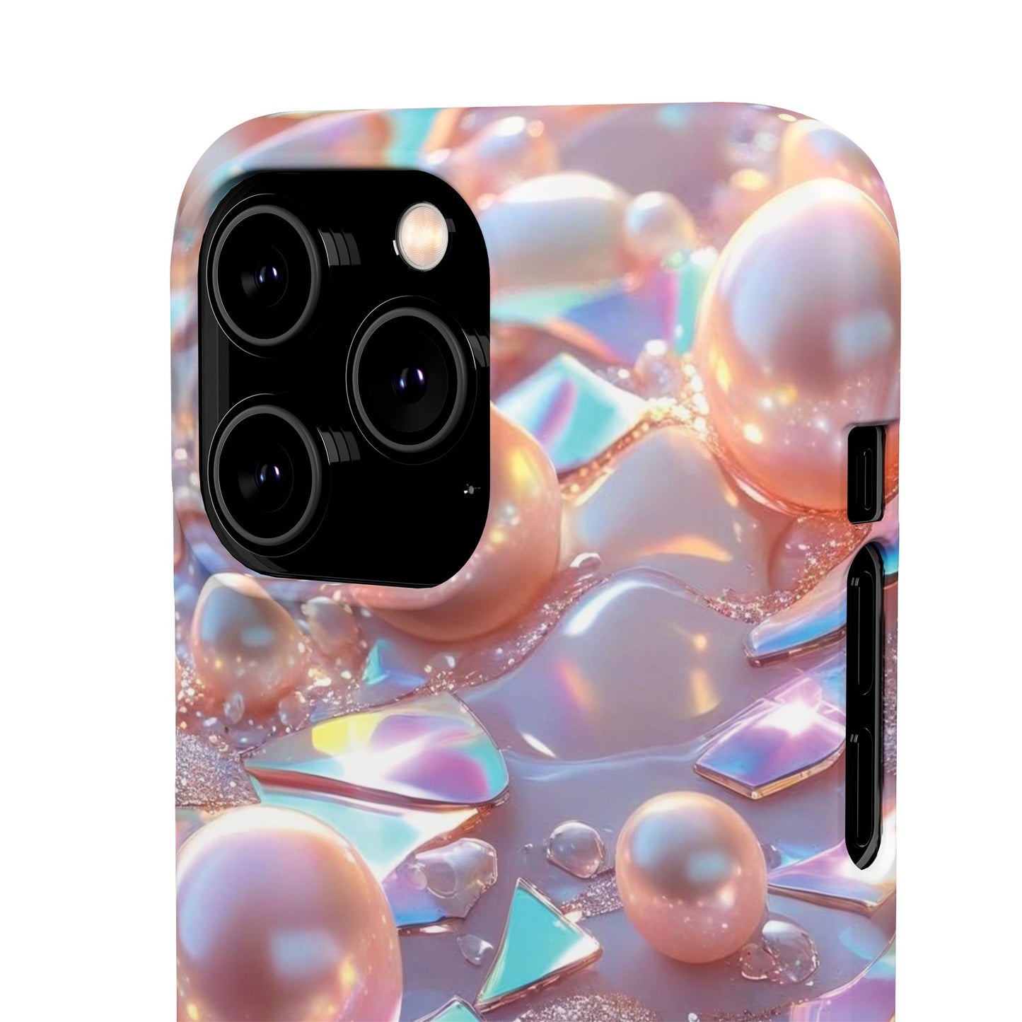 Snap Case iPhone Handyhülle – 3D Perlen Effekt