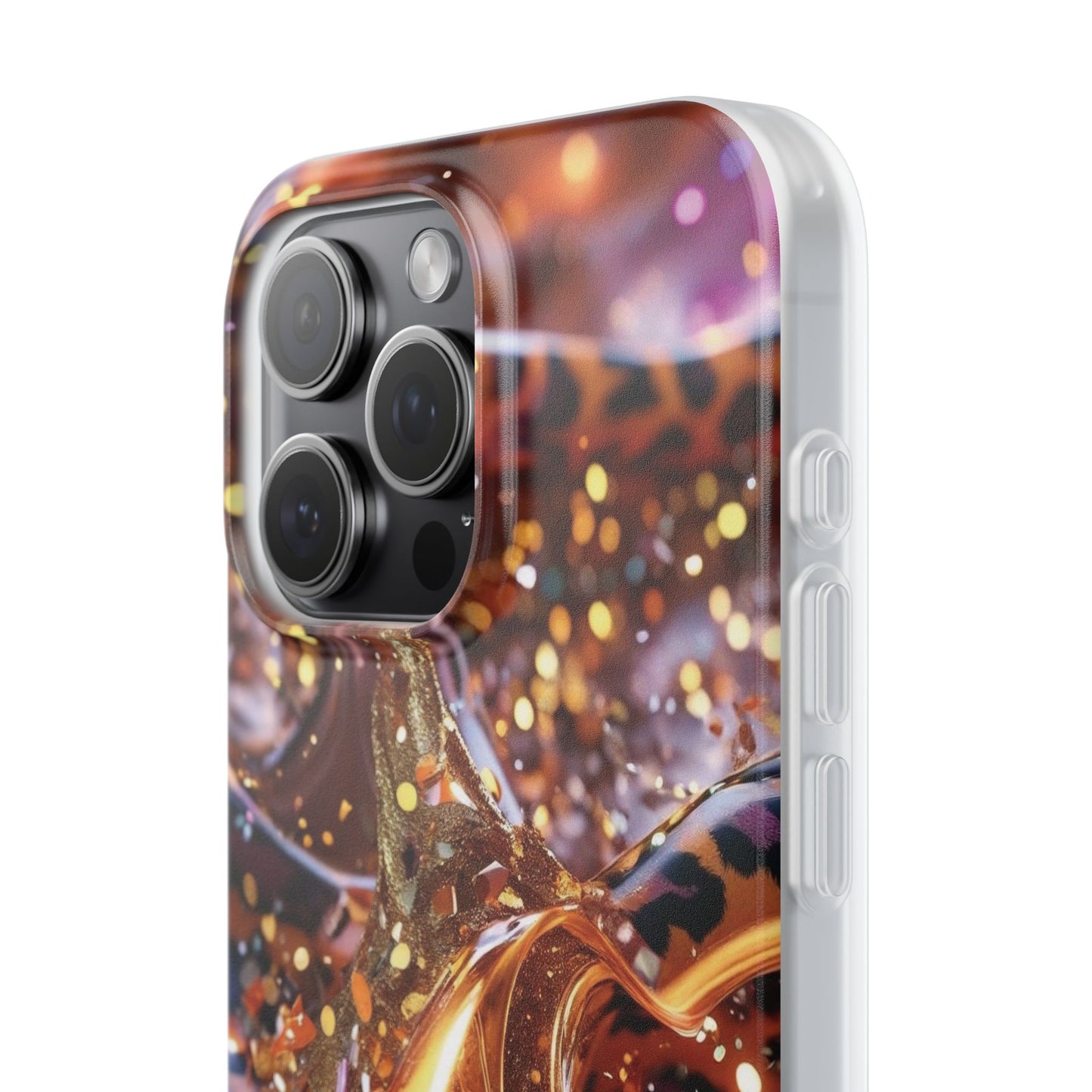 iPhone Flexi Case – Leopardenmuster