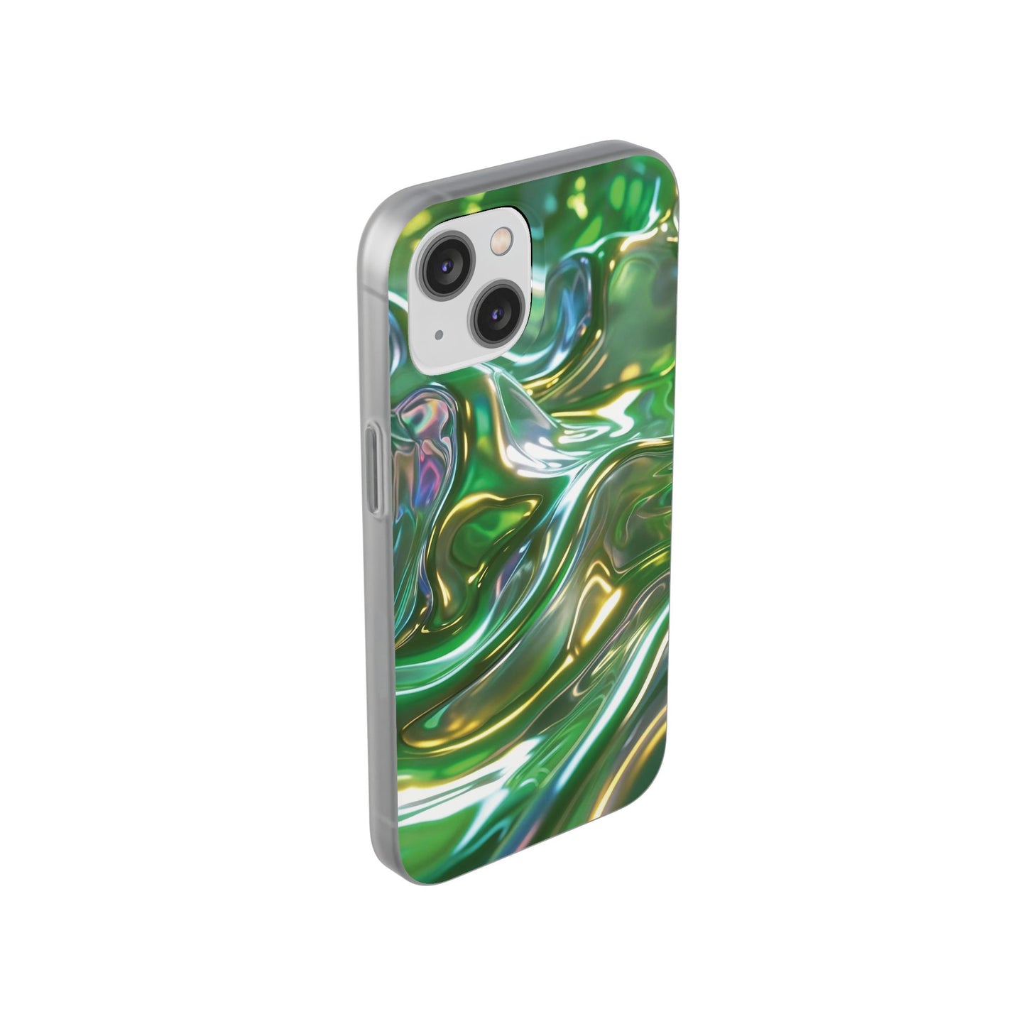 iPhone Handyhülle Flexi Case - Grün Metallic