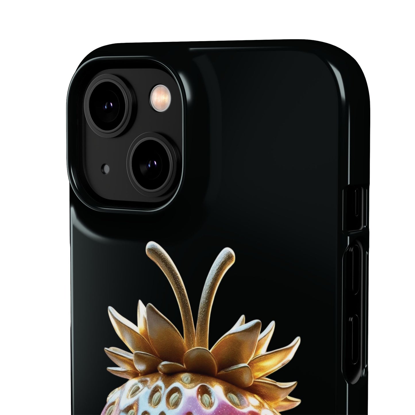 Snap Case iPhone Handyhülle - 3D Effekt Erdbeeren