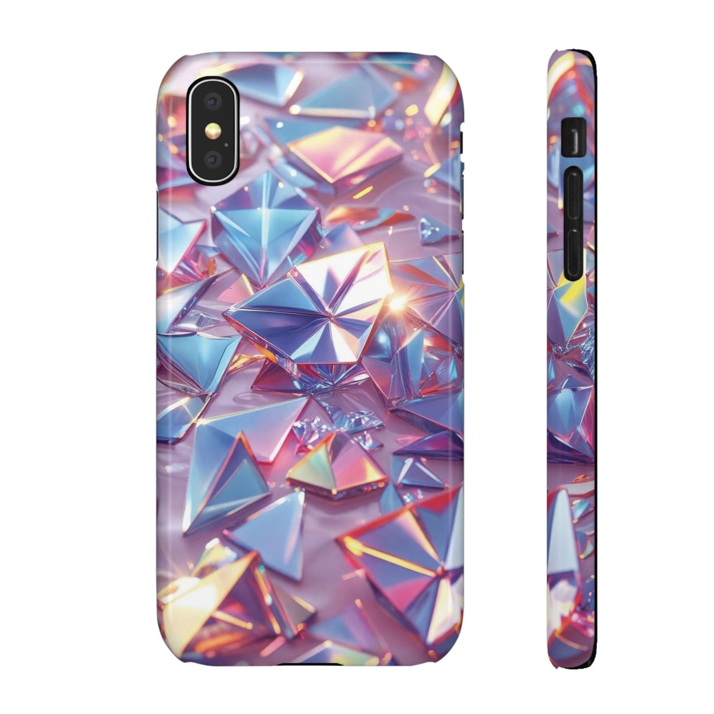 Snap Case iPhone Handyhülle – 3D-Effekt mit Diamant Design