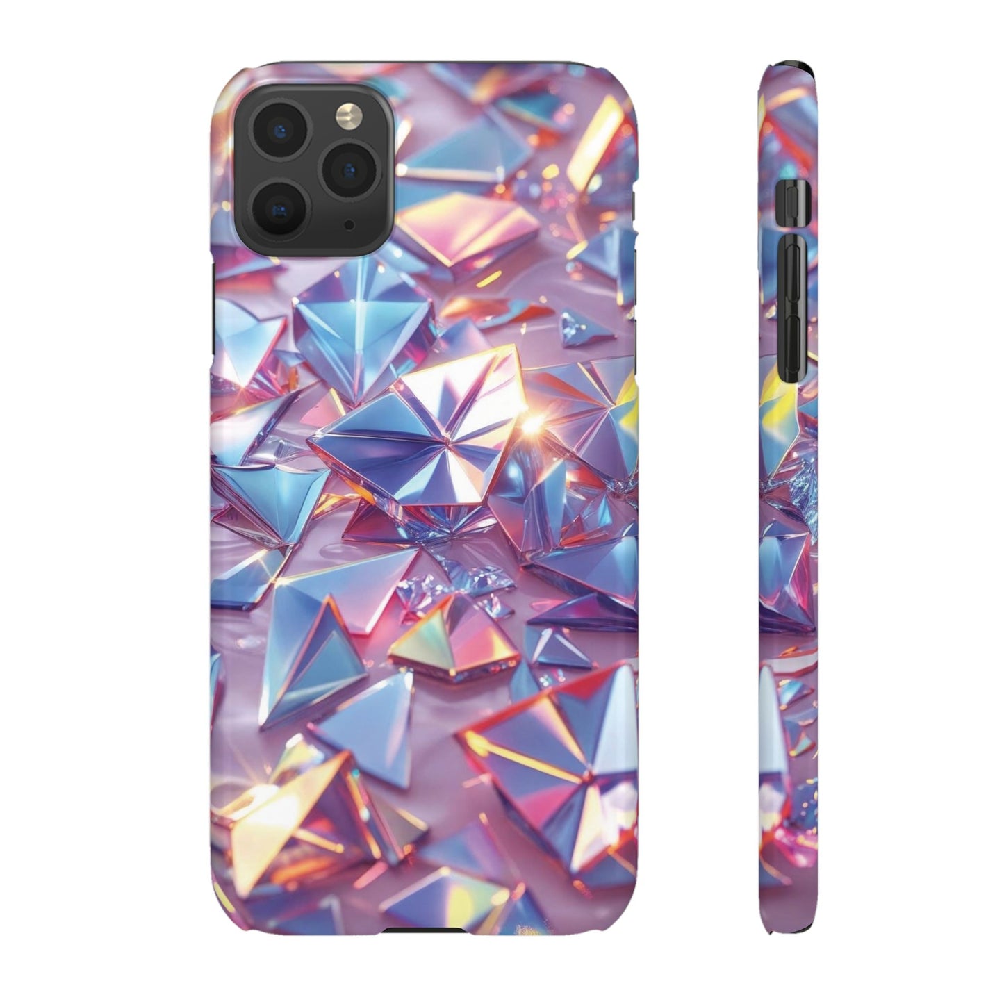 Snap Case iPhone Handyhülle – 3D-Effekt mit Diamant Design