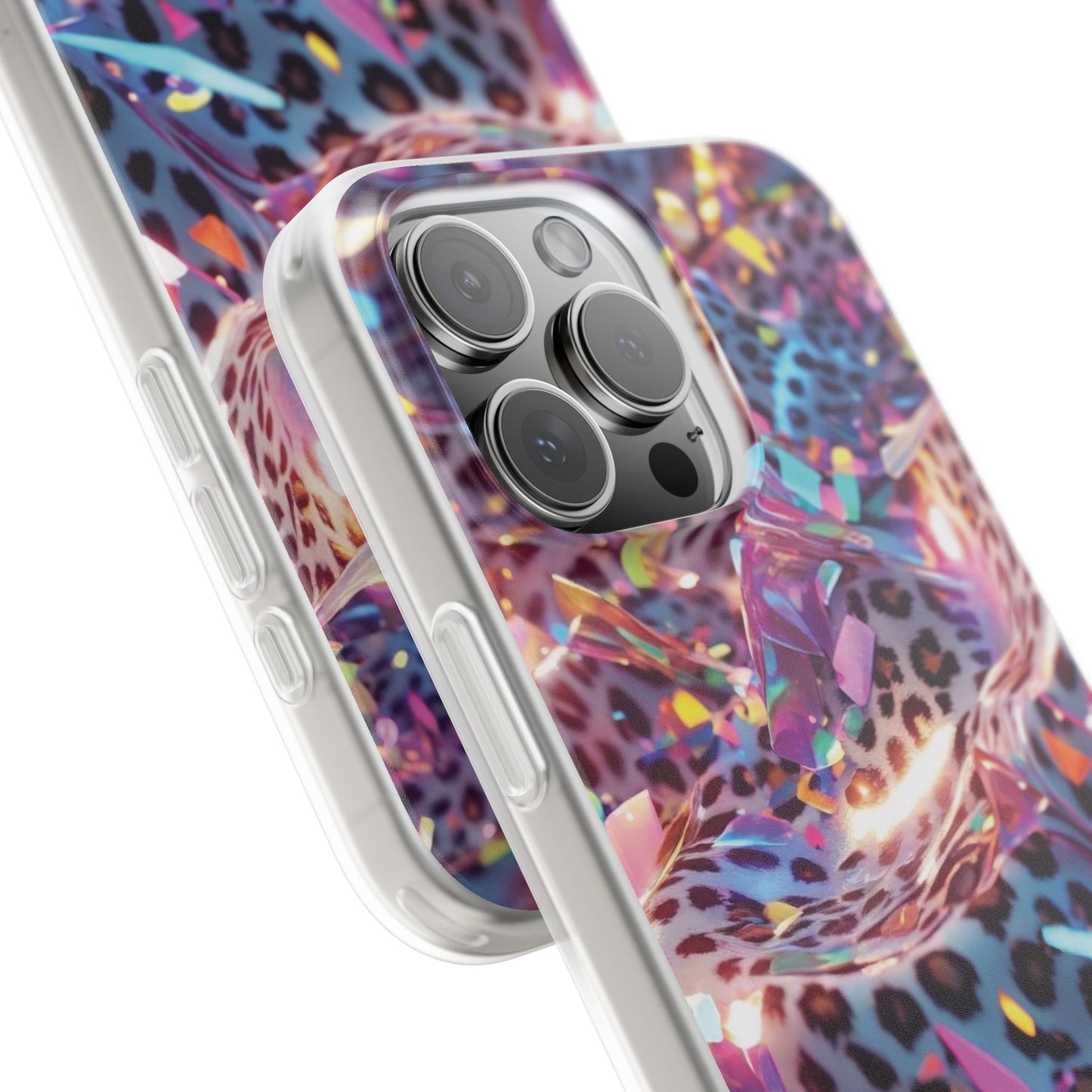 iPhone Flexi Case – Leopardenmuster