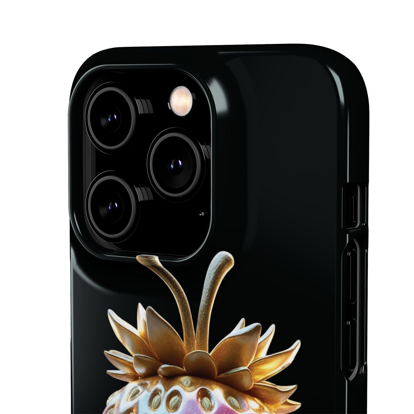Snap Case iPhone Handyhülle - 3D Effekt Erdbeeren