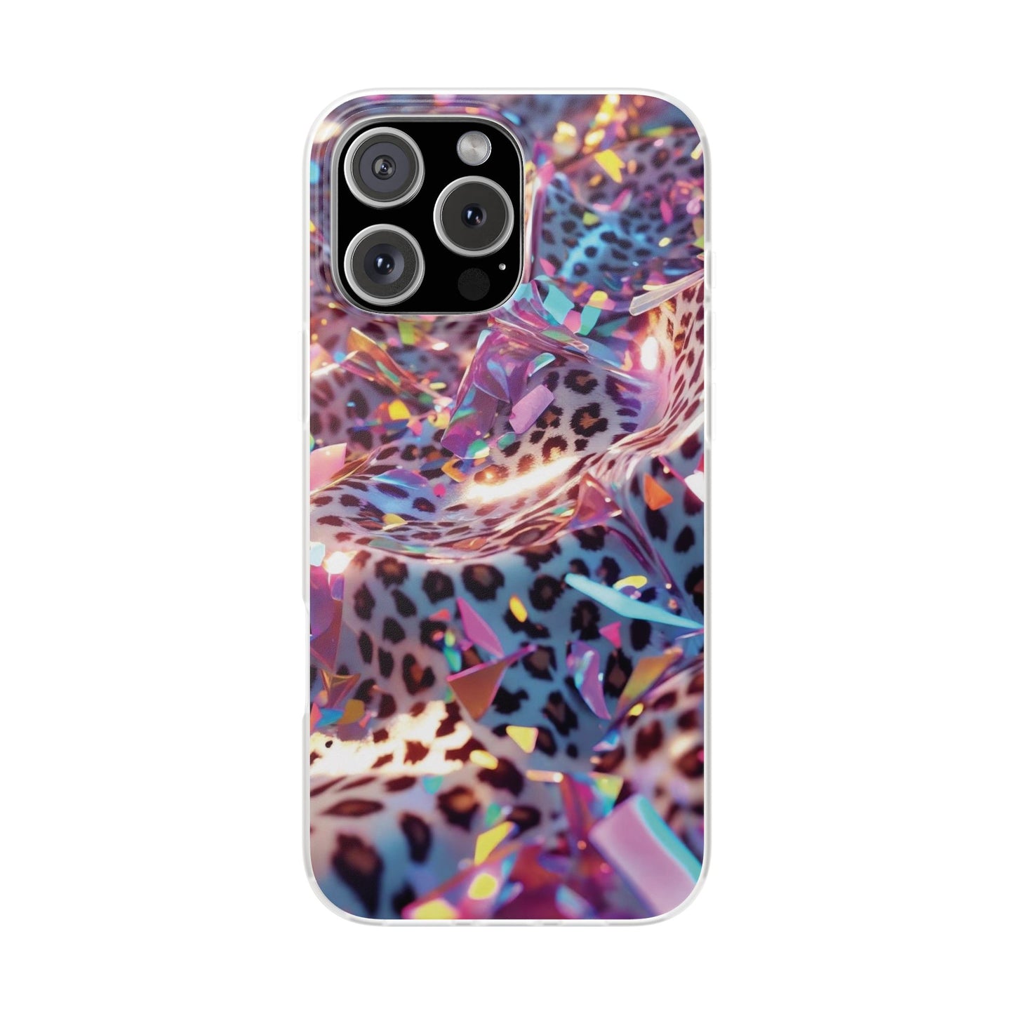 iPhone Flexi Case – Leopardenmuster