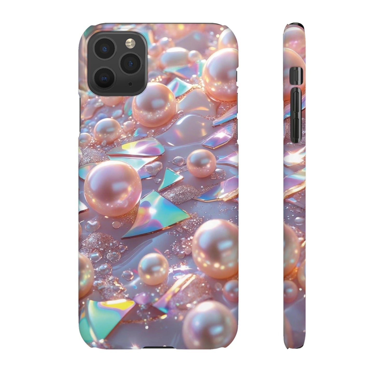 Snap Case iPhone Handyhülle – 3D Perlen Effekt