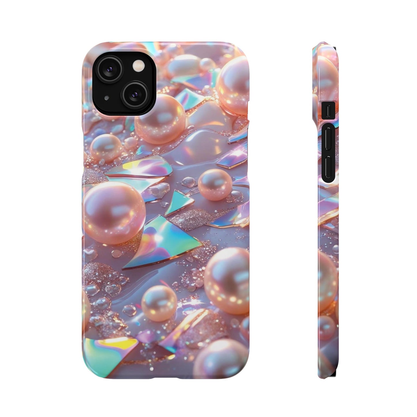 Snap Case iPhone Handyhülle – 3D Perlen Effekt