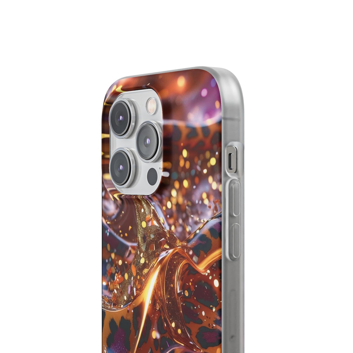 iPhone Flexi Case – Leopardenmuster