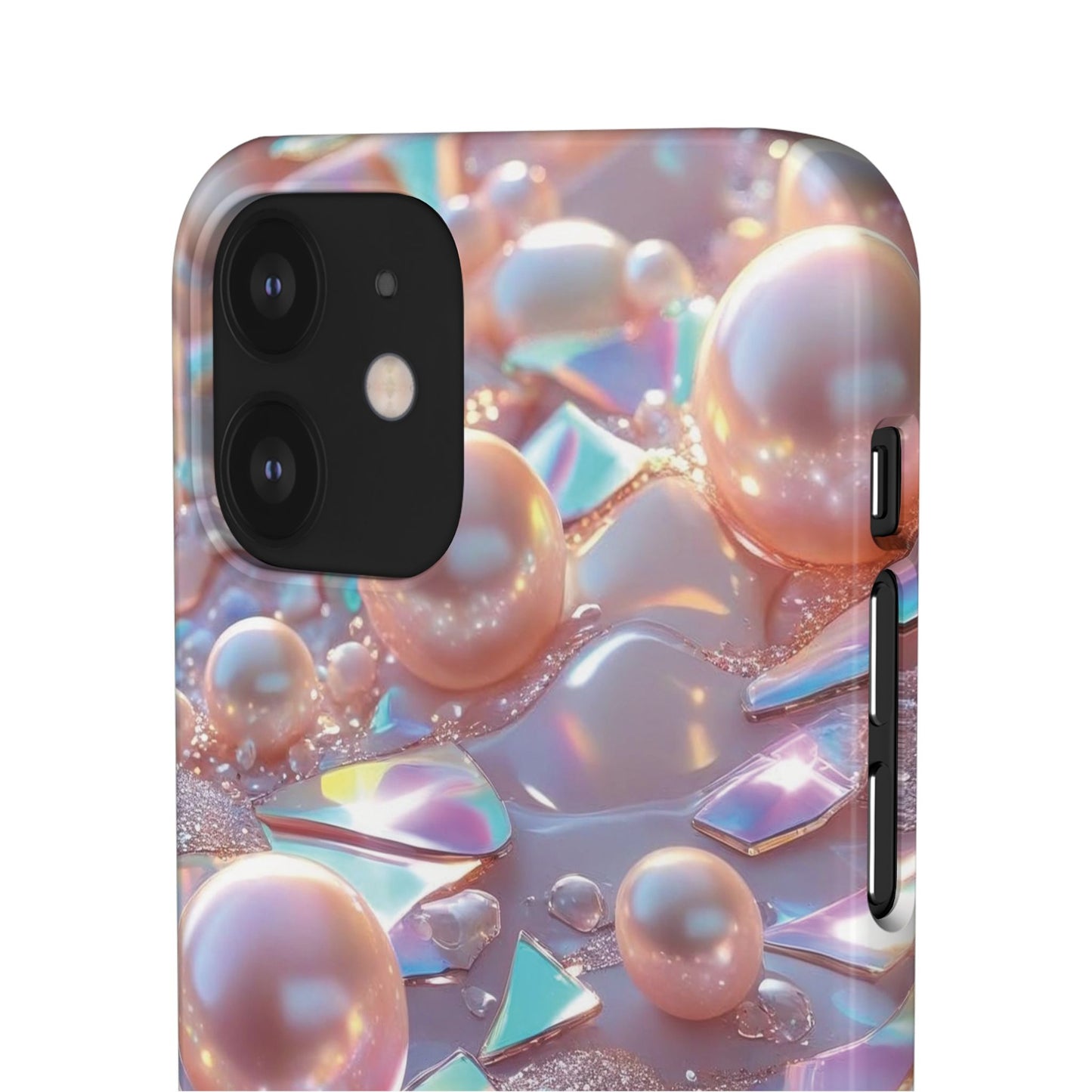 Snap Case iPhone Handyhülle – 3D Perlen Effekt