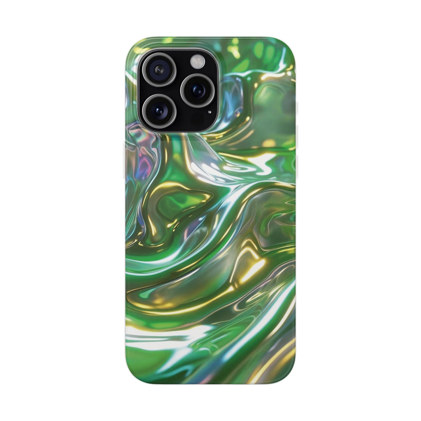 iPhone Handyhülle Flexi Case - Grün Metallic