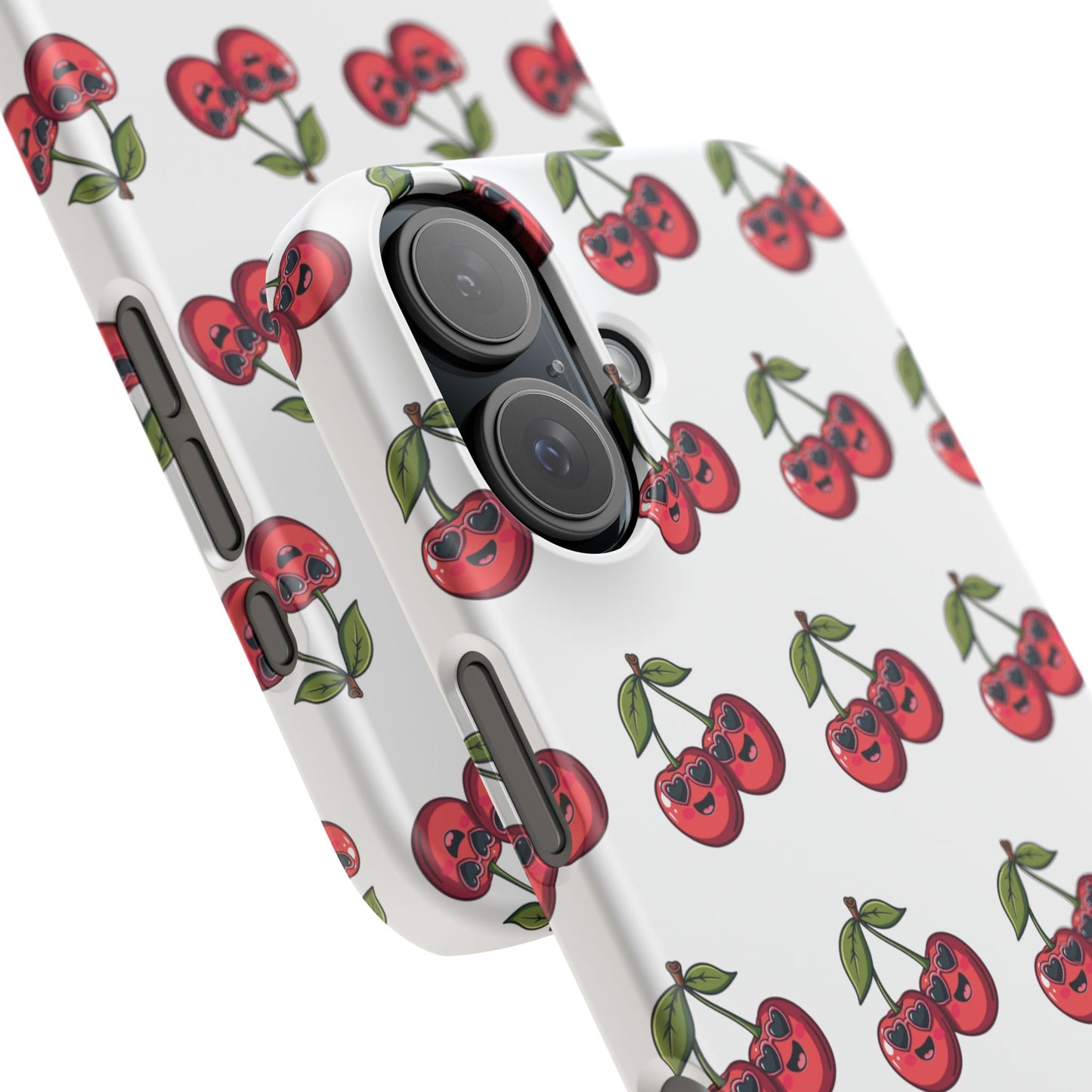 iPhone Snap Case Handyhülle Happy Cherry Design