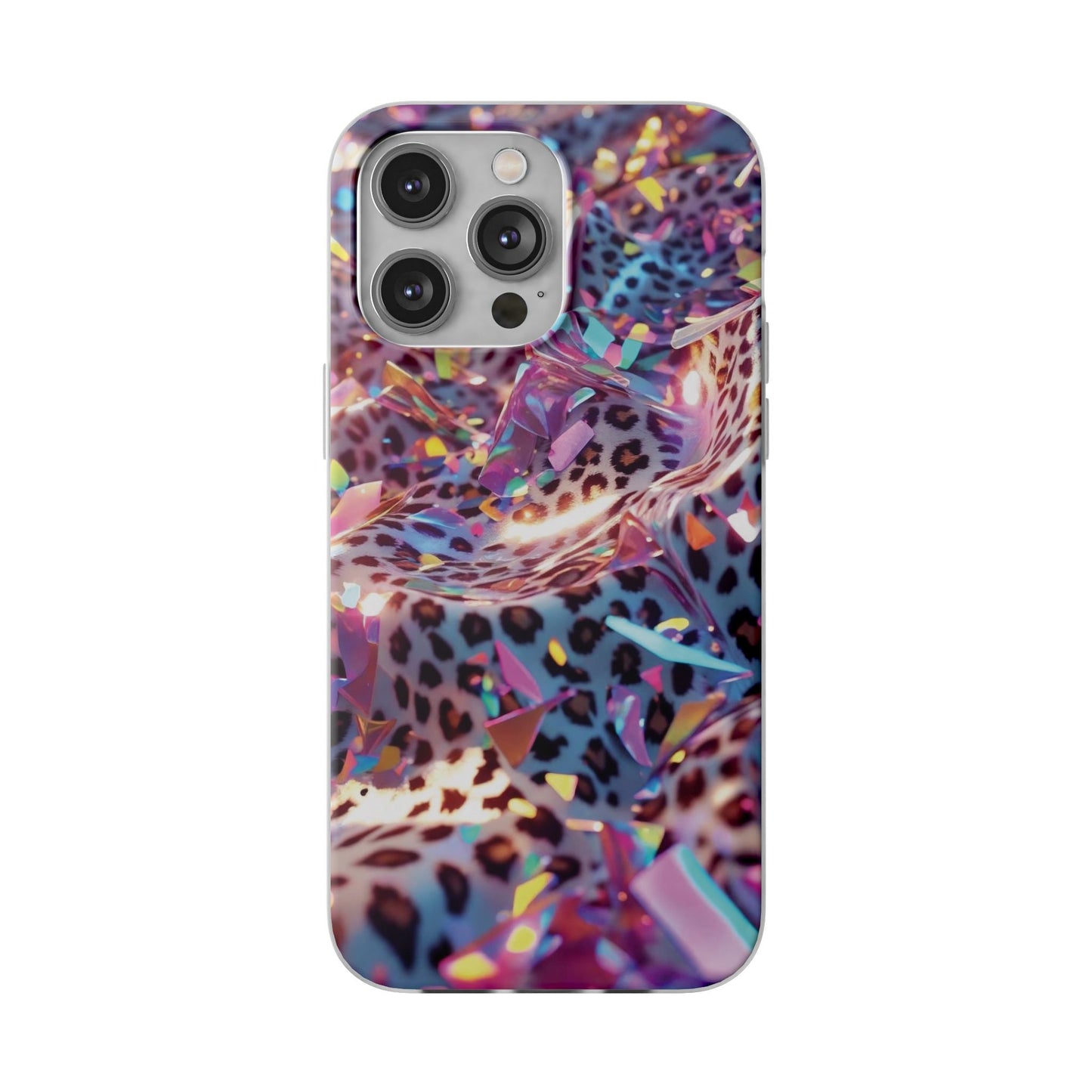 iPhone Flexi Case – Leopardenmuster