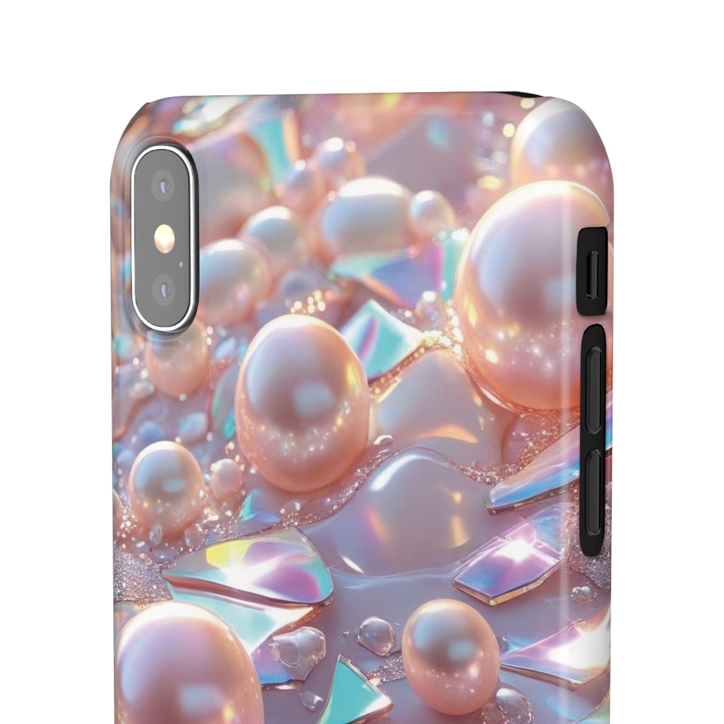 Snap Case iPhone Handyhülle – 3D Perlen Effekt