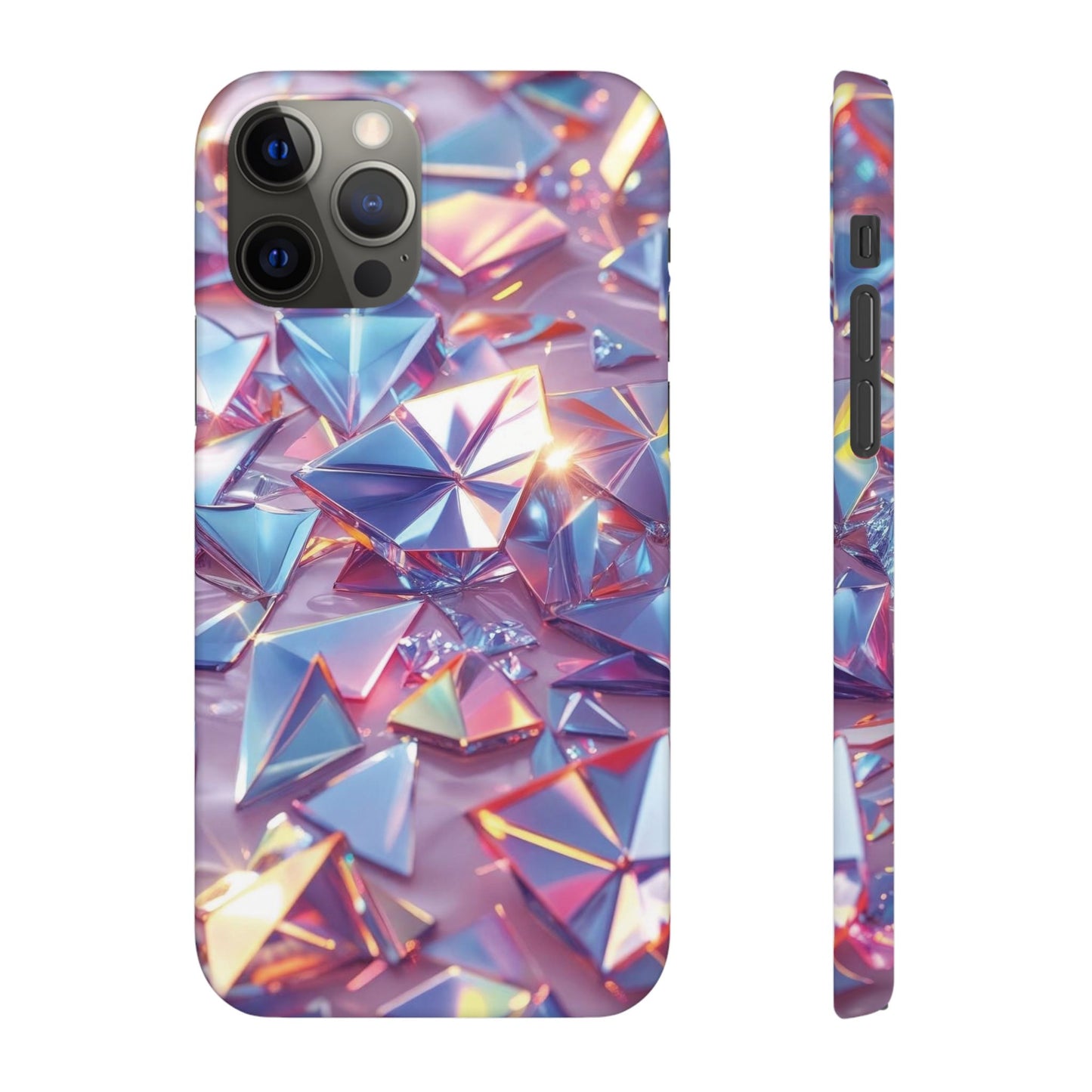 Snap Case iPhone Handyhülle – 3D-Effekt mit Diamant Design
