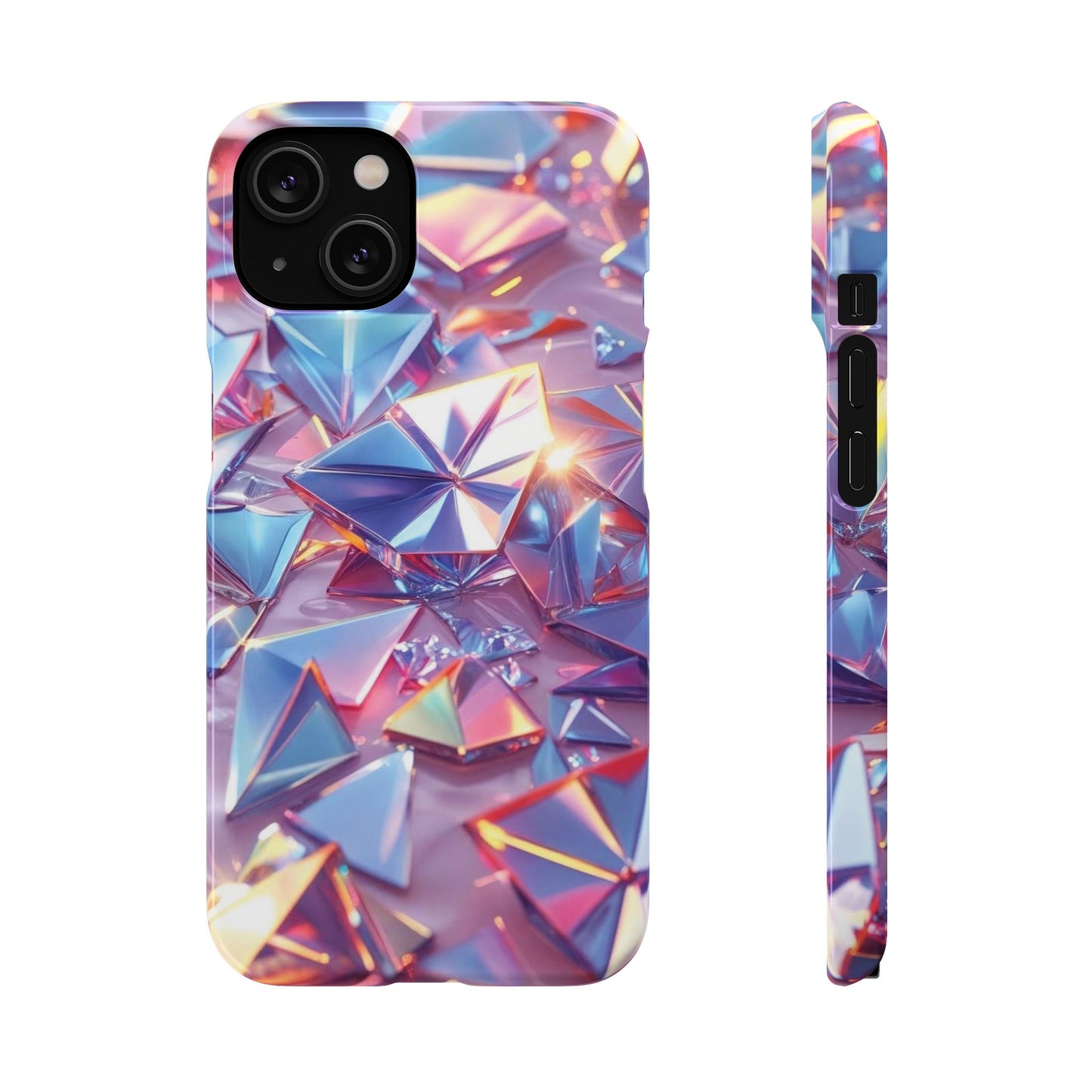 Snap Case iPhone Handyhülle – 3D-Effekt mit Diamant Design