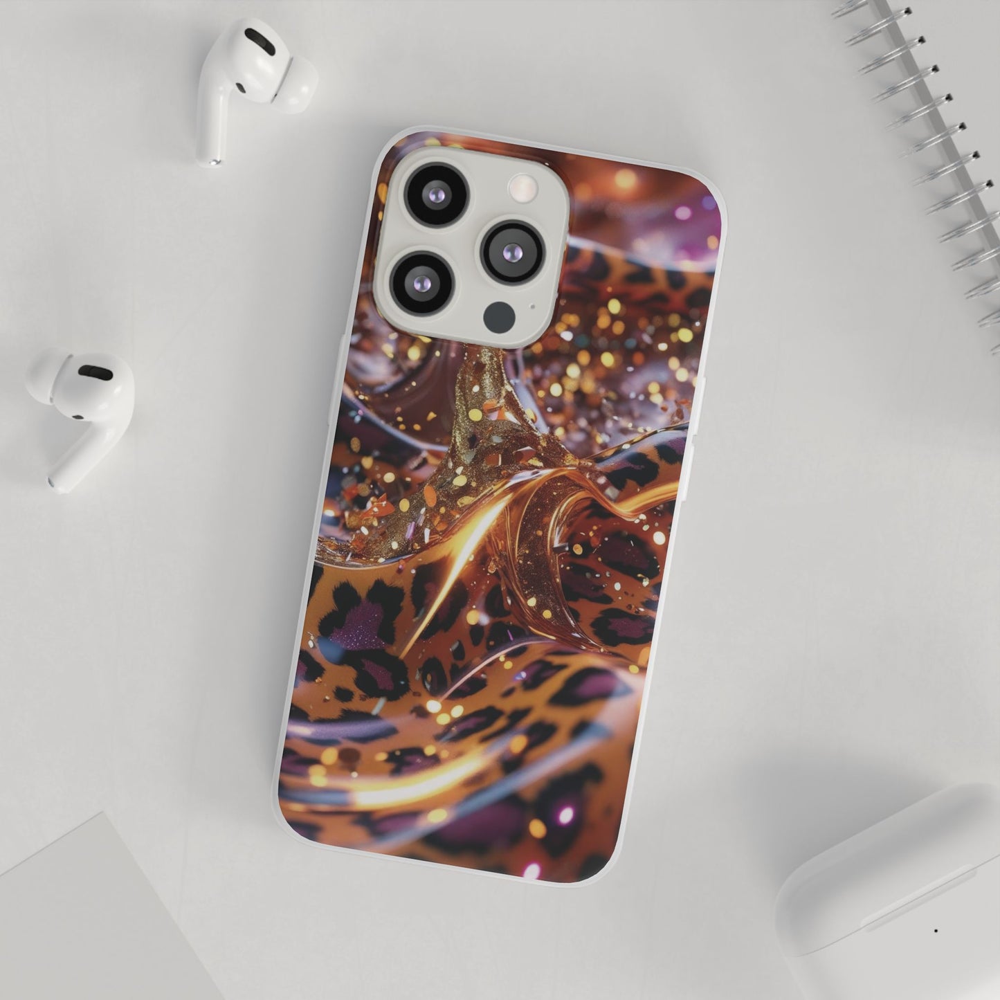 iPhone Flexi Case – Leopardenmuster
