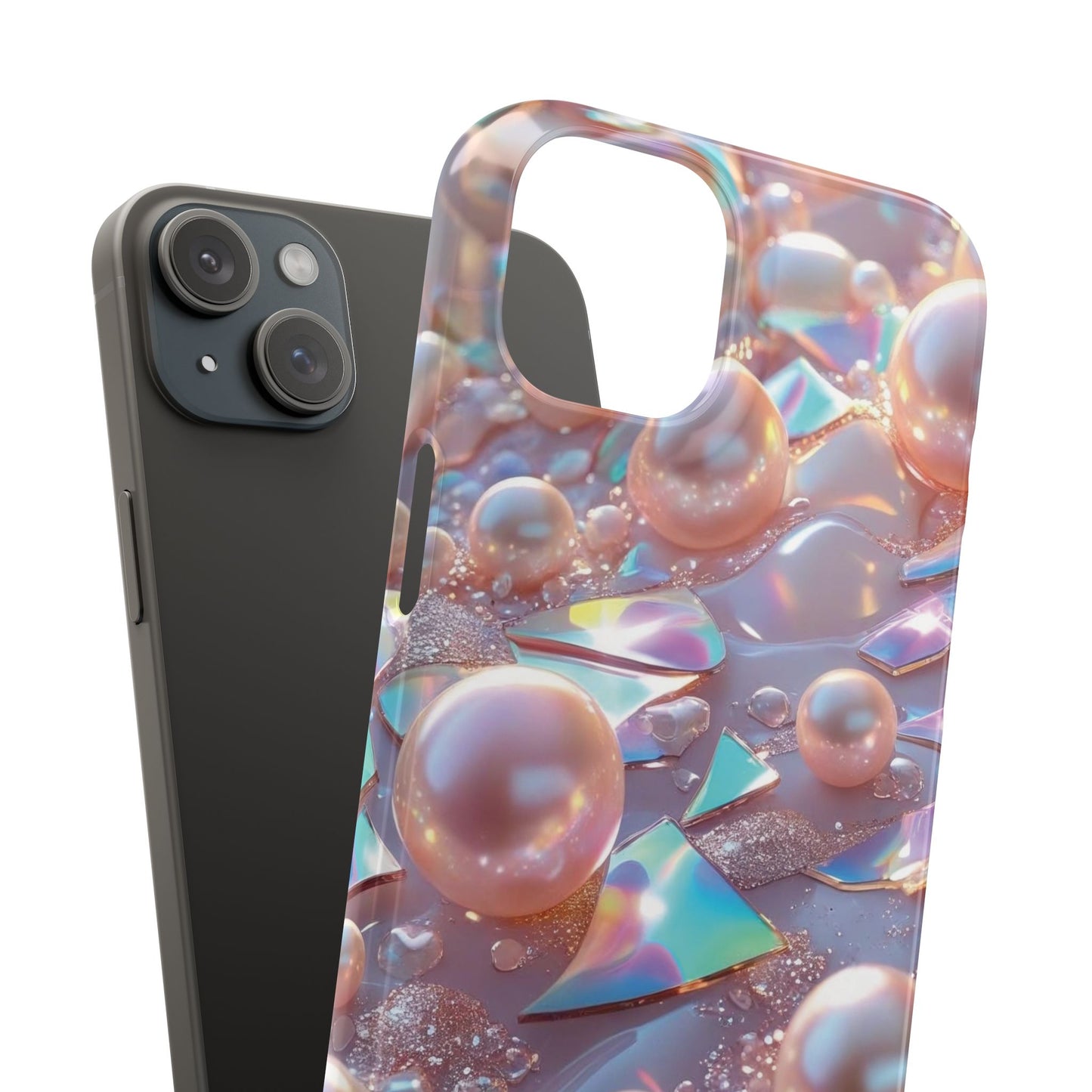 Snap Case iPhone Handyhülle – 3D Perlen Effekt